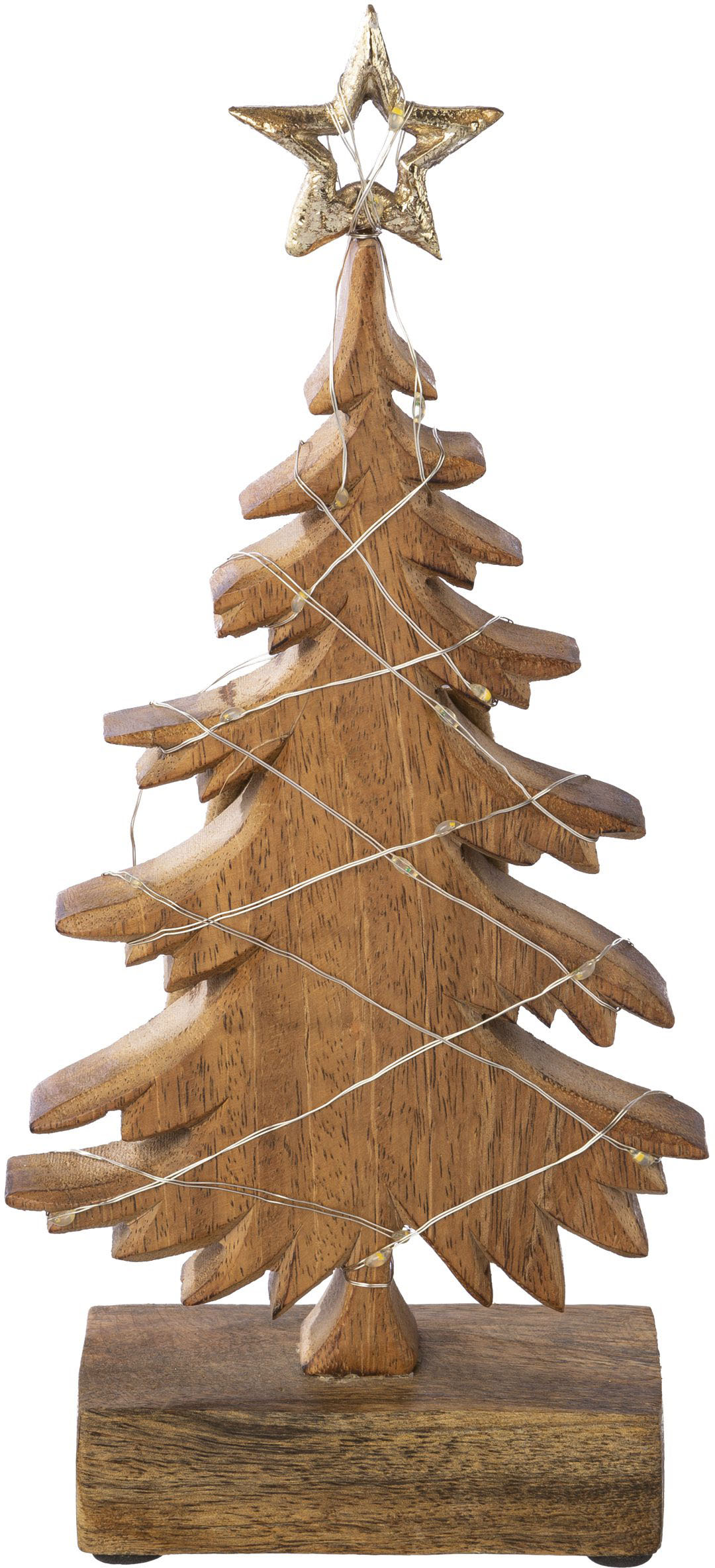 Thumbnail - Creativ deco Dekofigur "LUMEN, Deko-Objekt Tannenbaum", Weihnachtsdeko, Batteriebetrieb