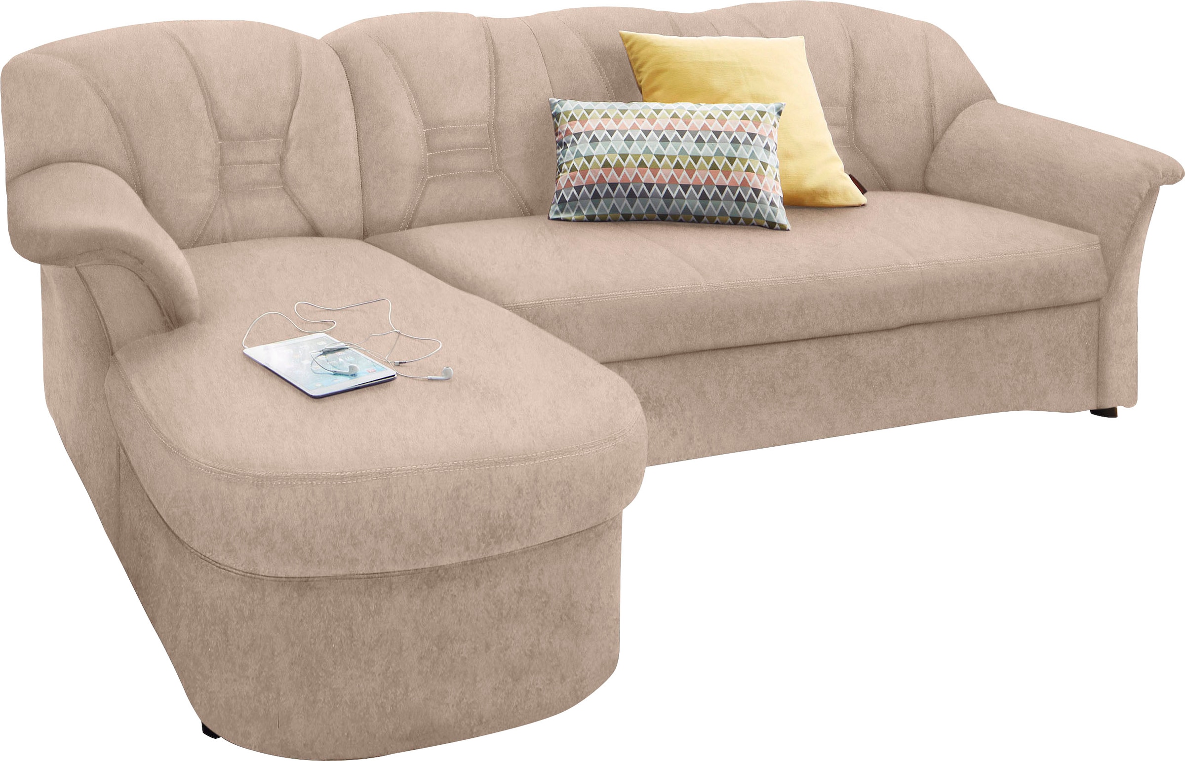 DOMO collection Ecksofa »Elva«, wahlweise mit Bettfunktion und Federkern kaufen