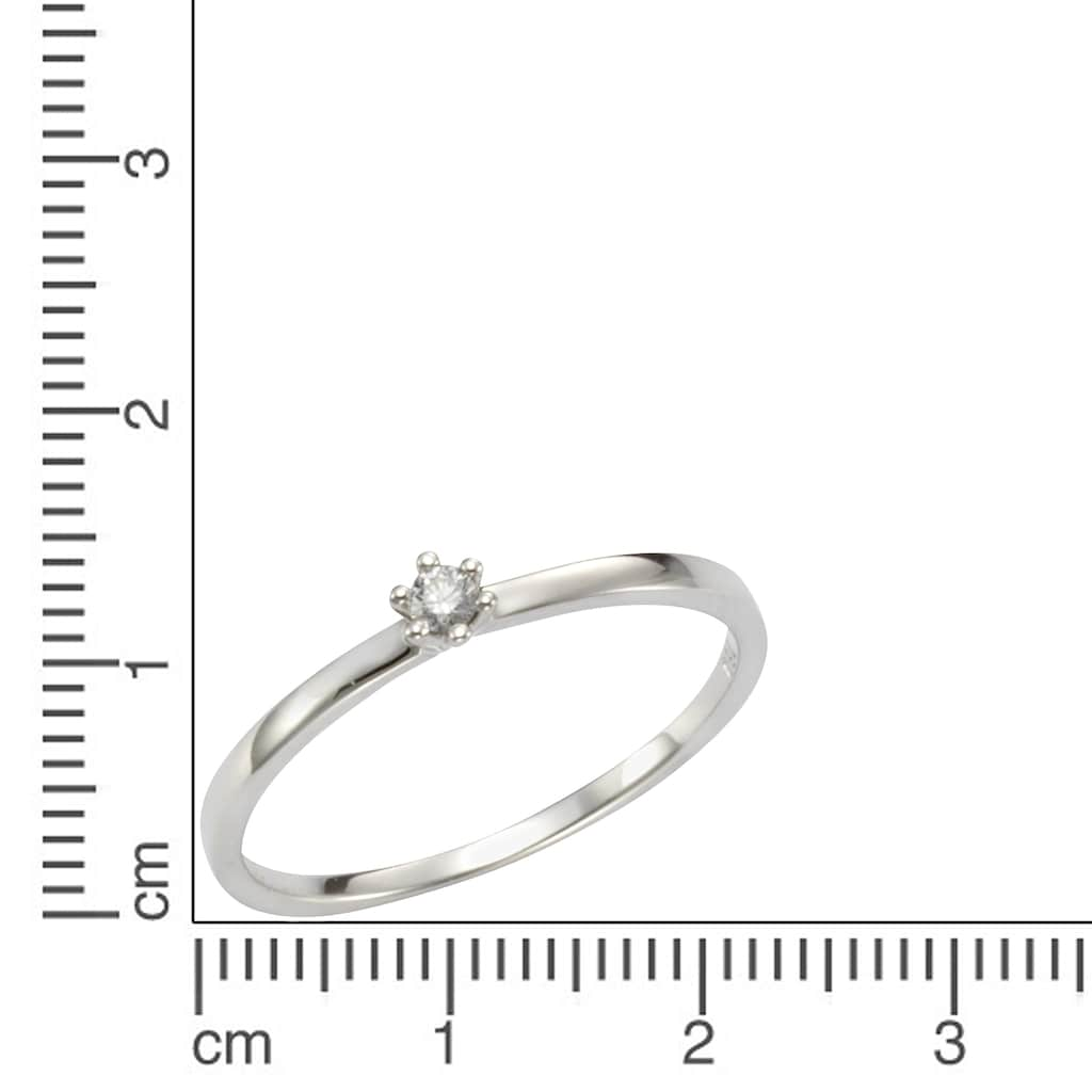 Orolino Fingerring »585 Gold 1x Brillant 0,05ct.«