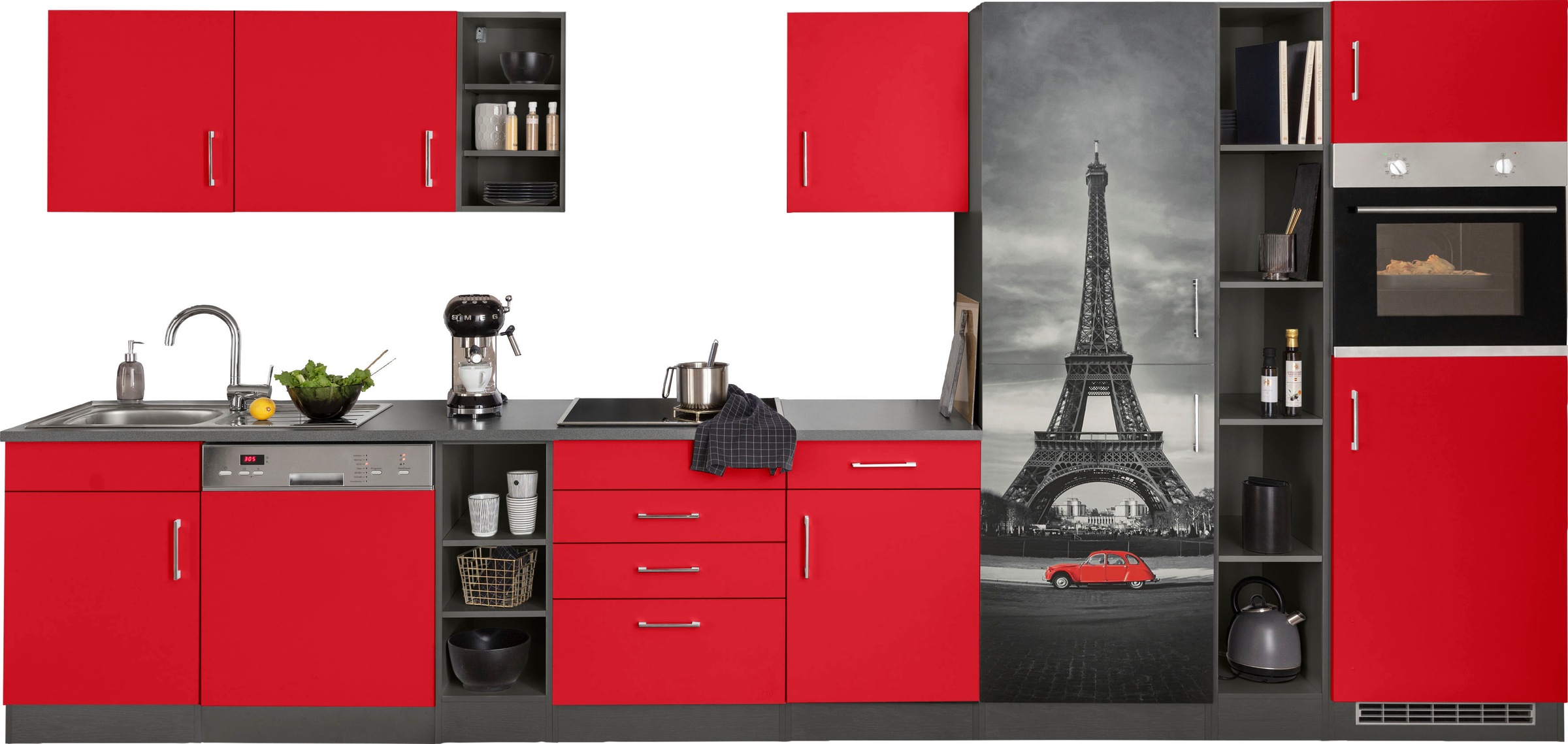 KOCHSTATION Küchenzeile "KS-Paris – Küchen mit einzigartigen Fotomotiven au günstig online kaufen