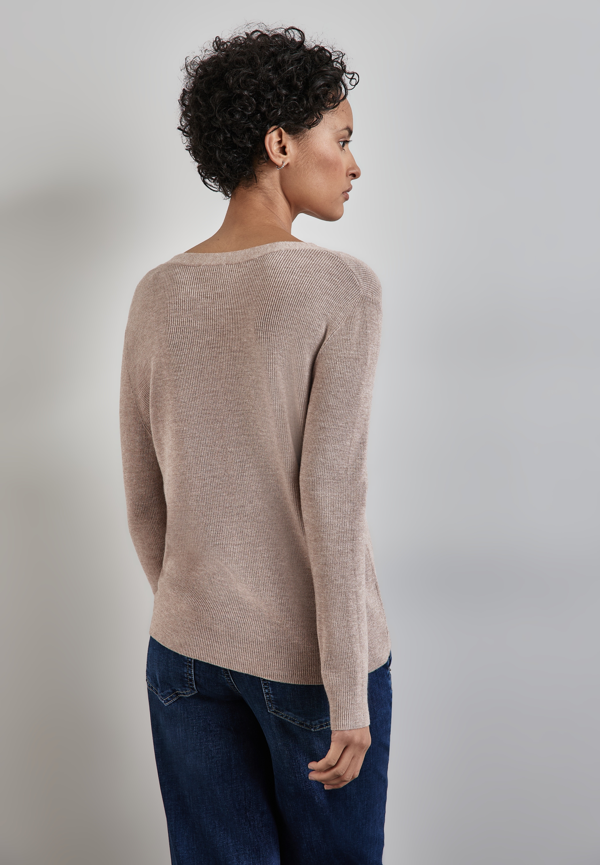 STREET ONE Strickpullover, aus Feinstrick günstig online kaufen