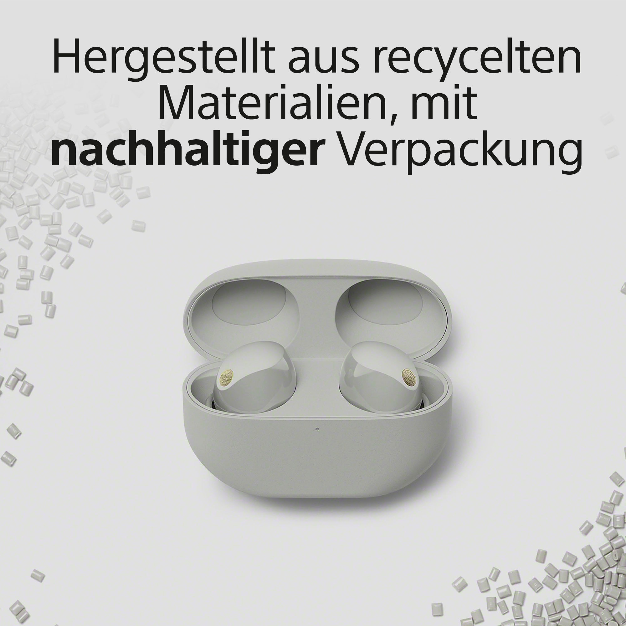 Sony wireless In-Ear-Kopfhörer »WF-1000XM5«, Bluetooth-A2DP Bluetooth-AVRCP Bluetooth-HFP-HSP, Noise-Cancelling-True Wireless-integrierte Steuerung für Anrufe und Musik
