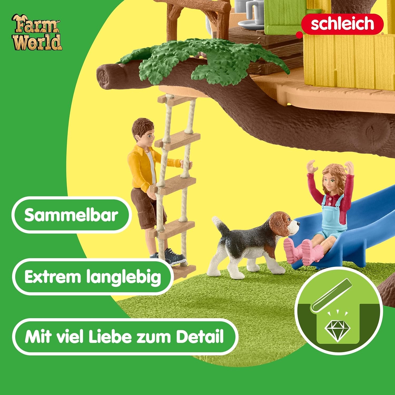 Schleich® Spielwelt »FARM WORLD, abenteuer Baumhaus (42408)« Made in Europe