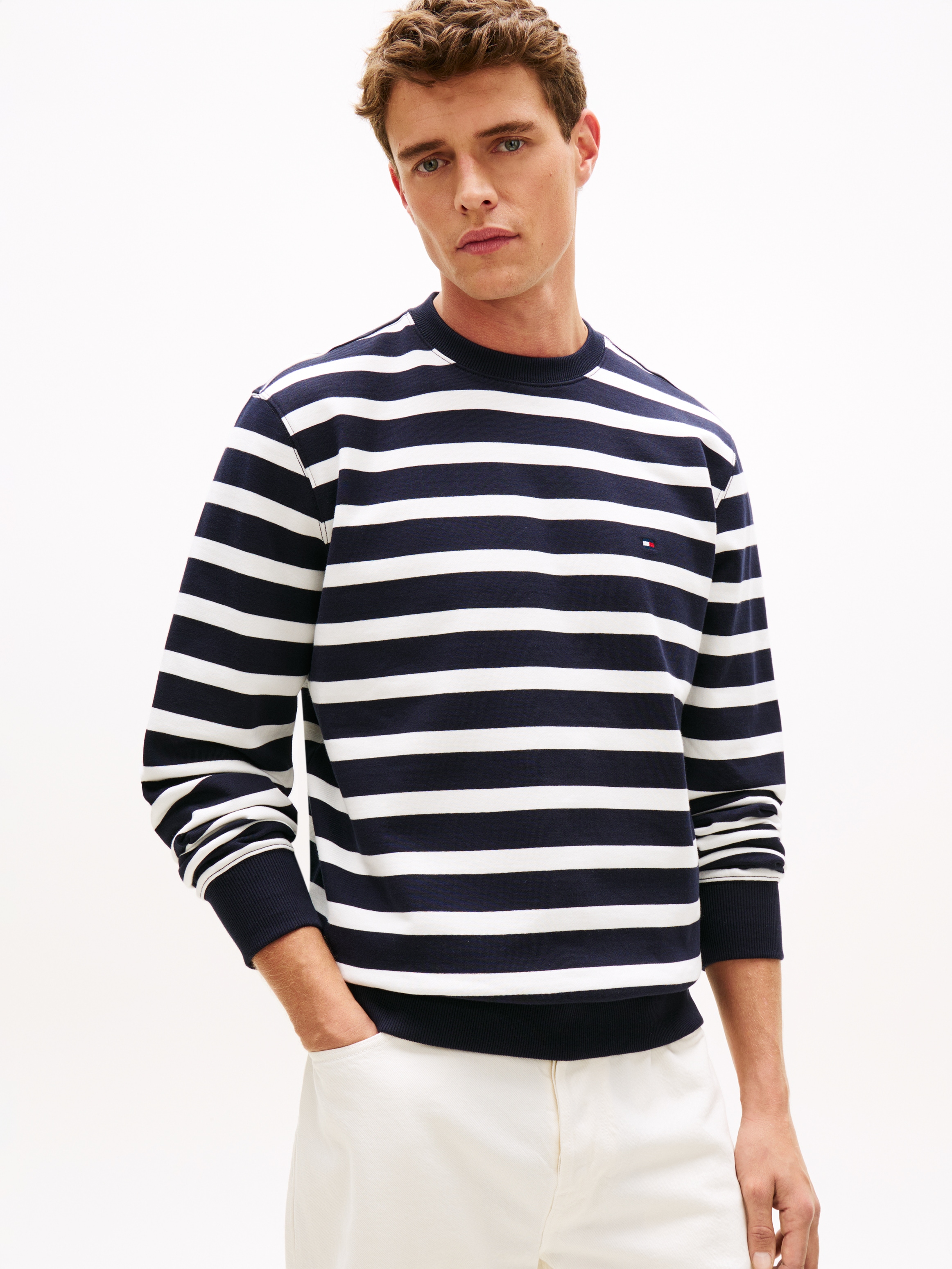 Tommy Hilfiger Sweatshirt "TERRY BLOCK", Regular fit mit Rundhalsausschnitt günstig online kaufen