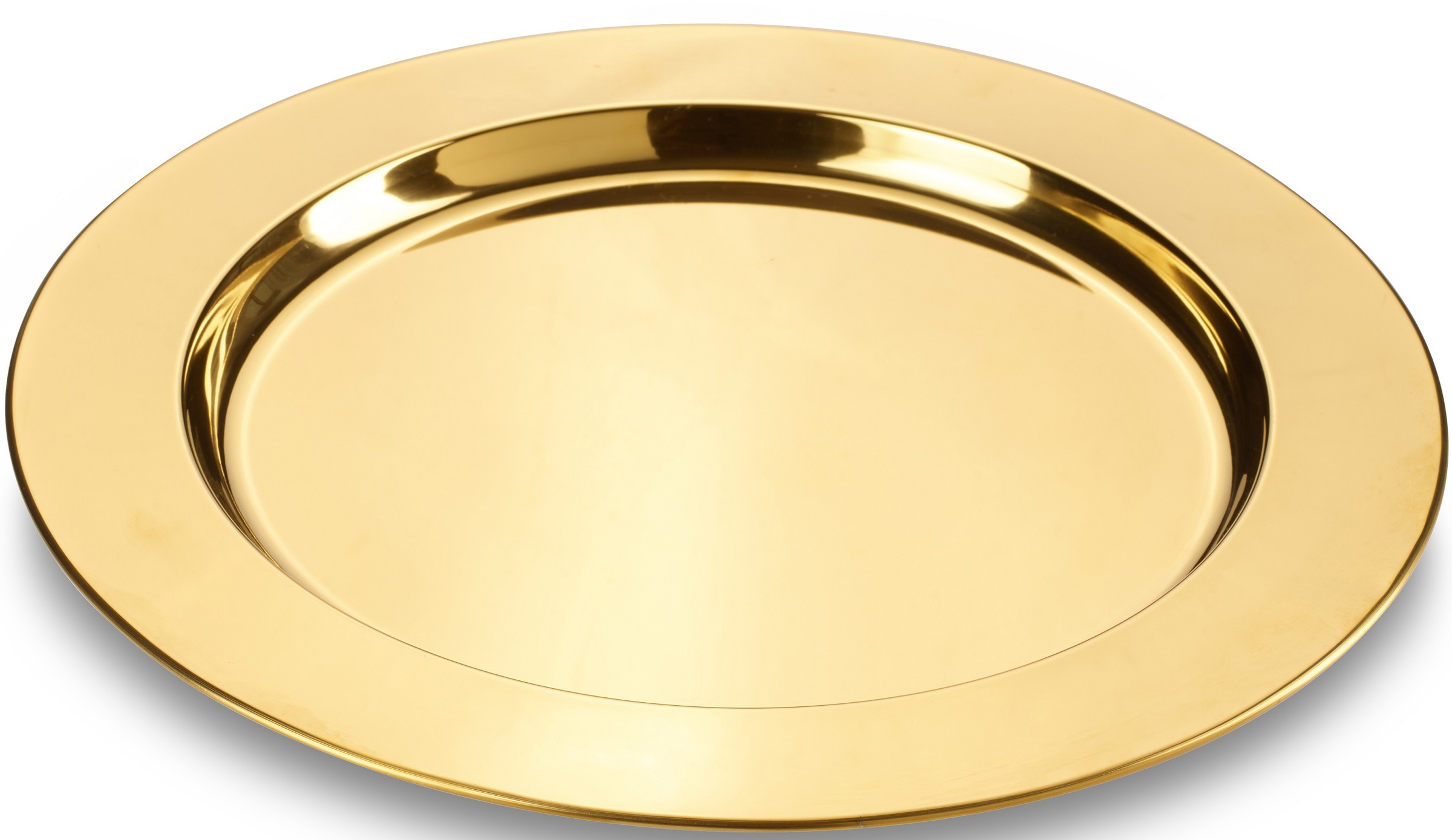 ECHTWERK Platzteller »Shiny«, (Set, 2 tlg.), Servierteller Set aus hochwertigem Edelstahl, Dekoteller, Ø 33,2 cm