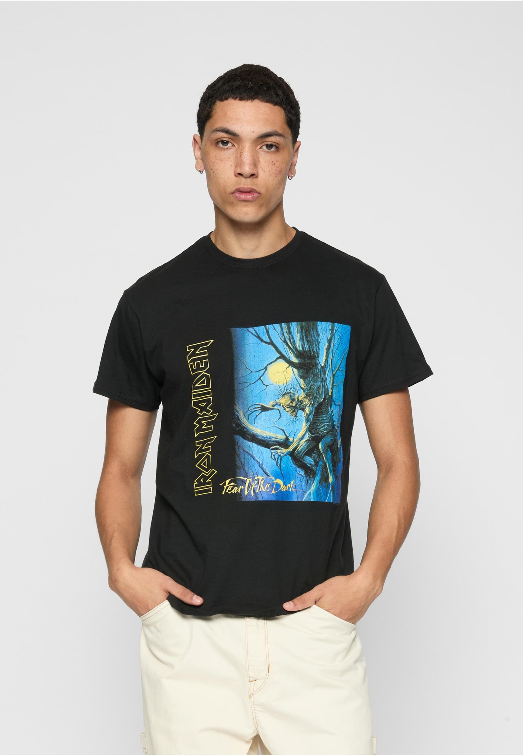 Merchcode T-Shirt »Merchcode Herren Iron Maiden Fear Of The Dark Album Cover Tee«, (1 tlg.)
