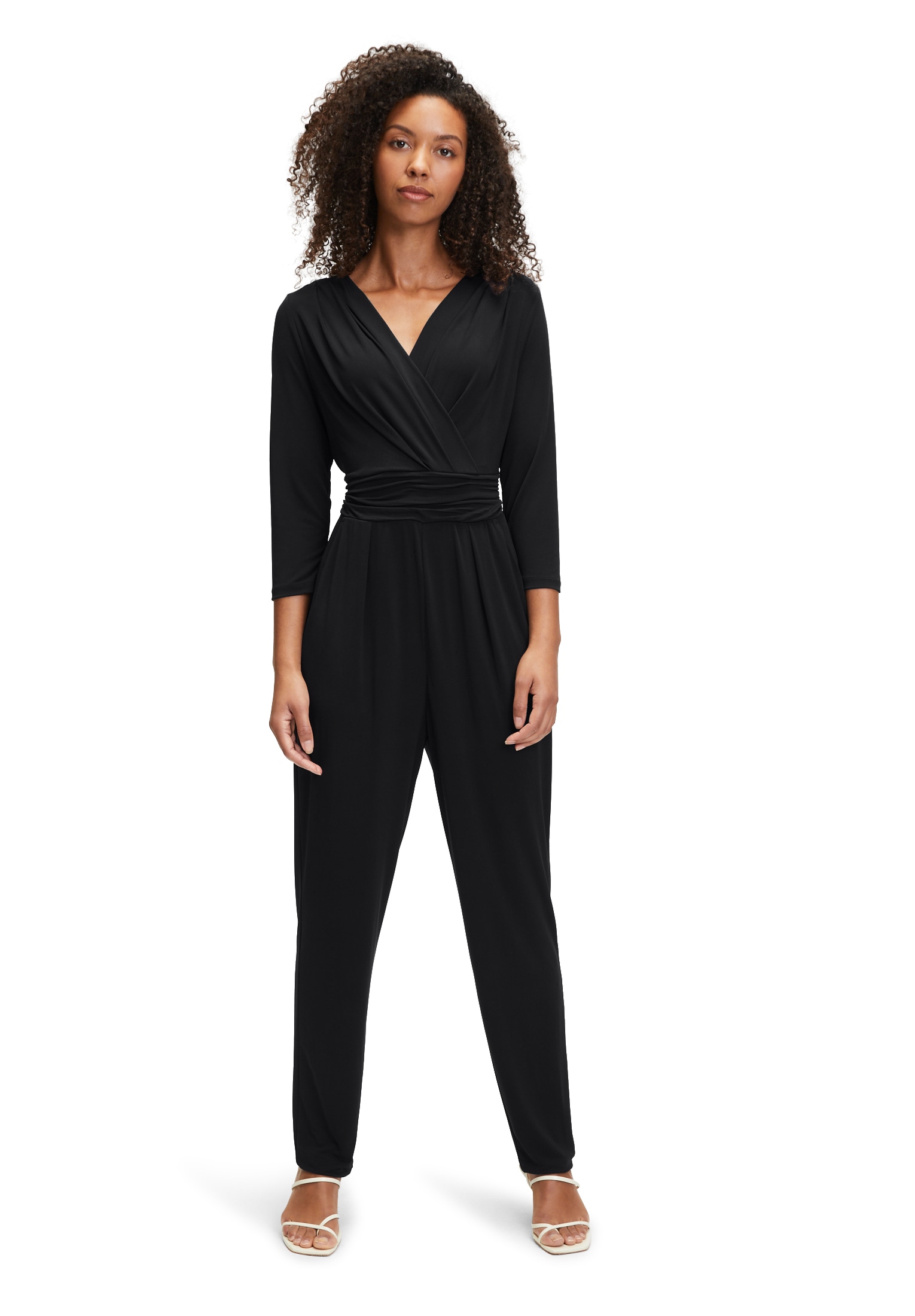 Vera Mont Overall "Vera Mont Jumpsuit mit Bindegürtel", (1 tlg.), Wickel-Design