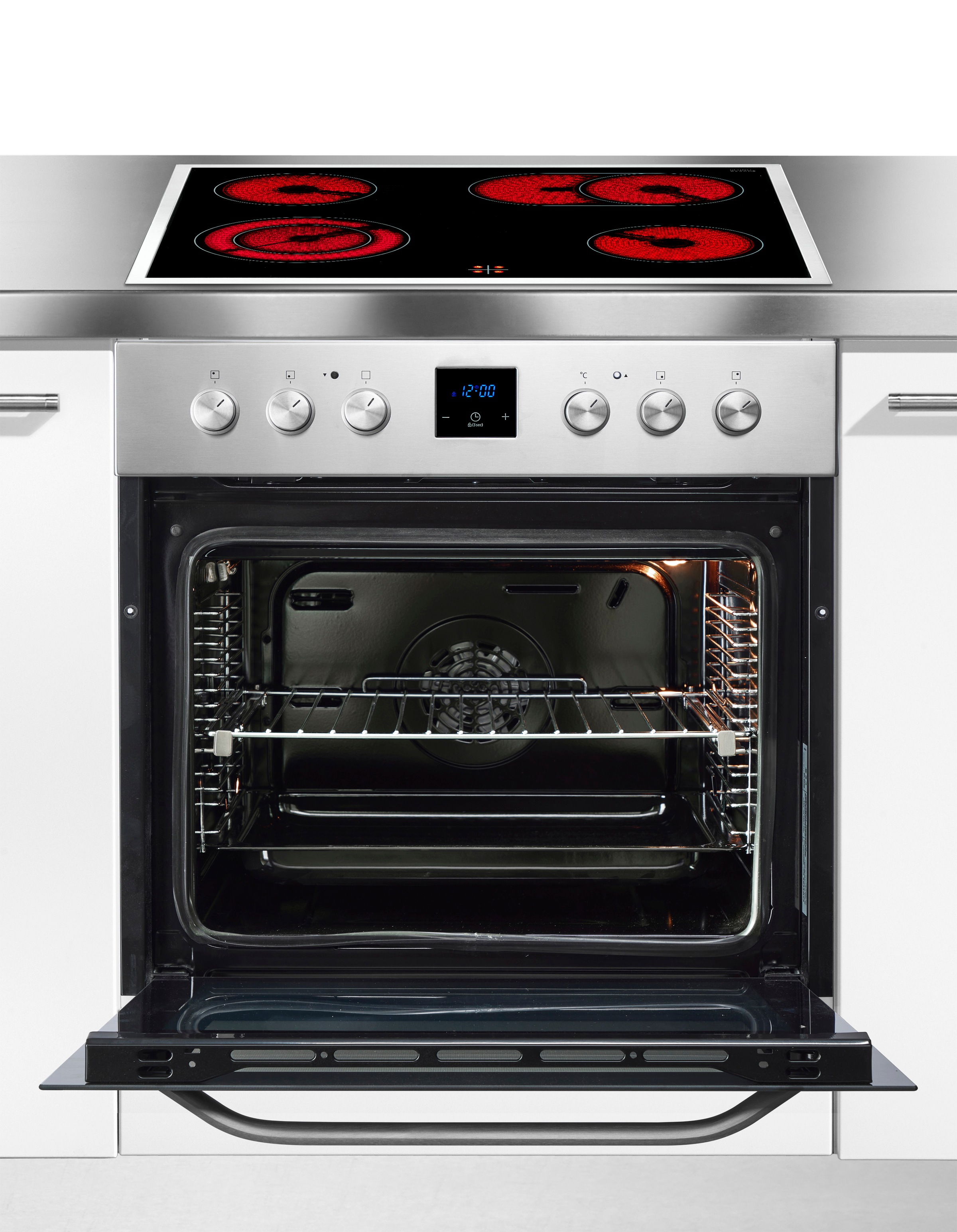 Thumbnail - Samsung Elektro-Herd-Set "NB69R2300RS" mit 1-fach-Teleskopauszug Herd-Set mit SCHOTT CERAN Kochfläche