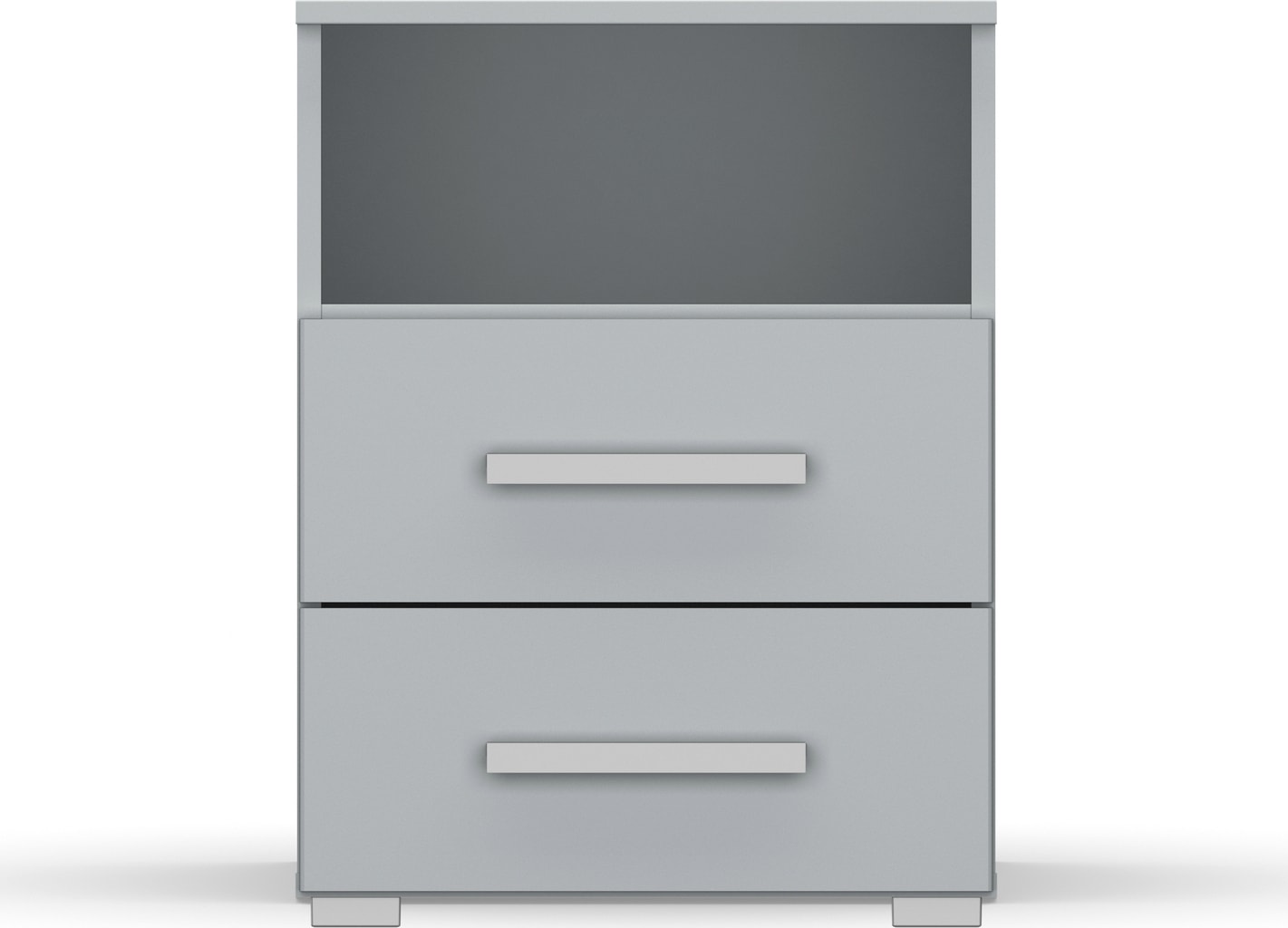 rauch Nachtkommode »Nachttisch Nachtkonsole Nachtschrank KOLUNA mit Dekorfront«, mit 2 Schubladen und Nische für viel Stauraum MADE IN GERMANY