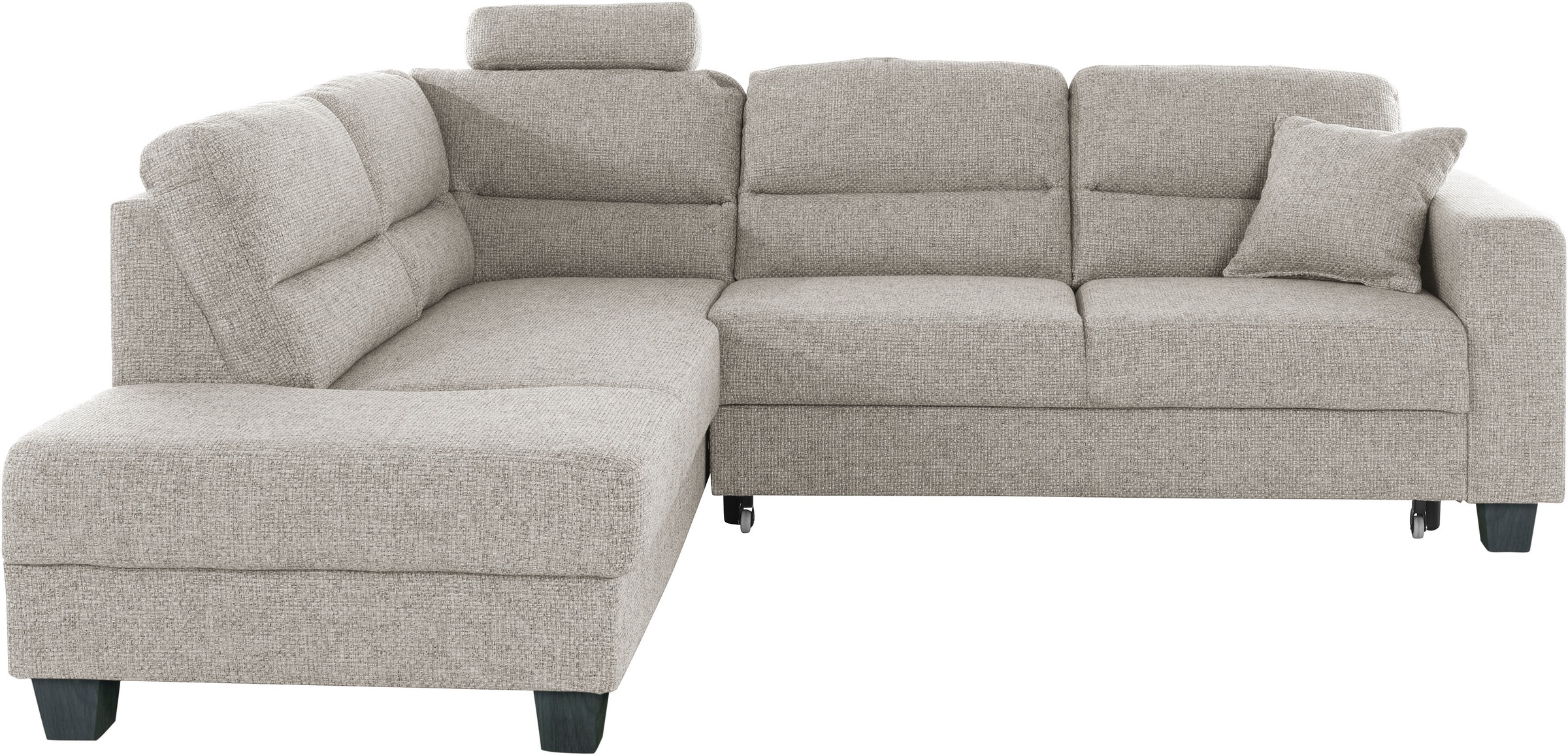 TRENDMANUFAKTUR Ecksofa »Chamber, zeitlos und modern, hoher Sitzkomfort, L-Form«, wahlweise mit Schlaffunktion