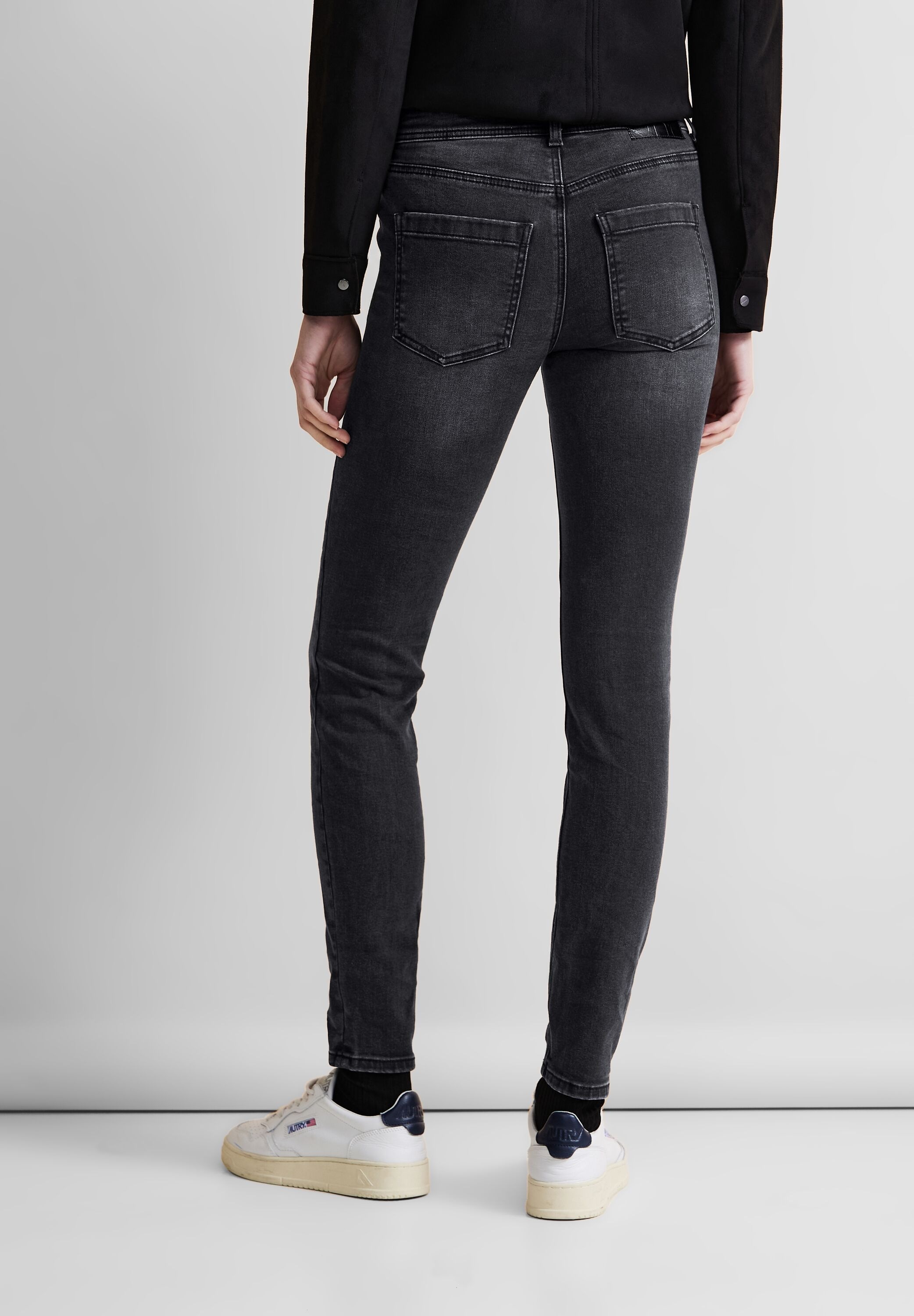 STREET ONE Gerade Jeans, High Waist