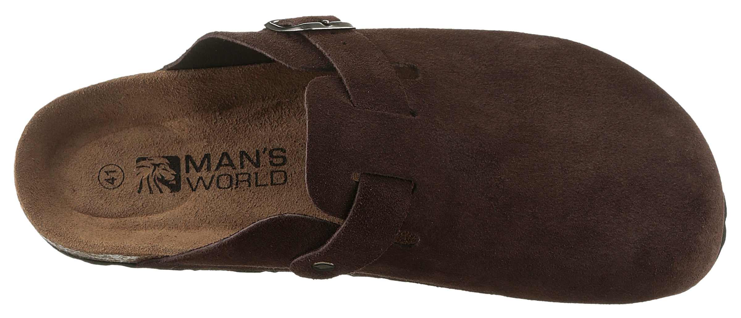 Man's World Clog, Schlappen, Sommerschuh, Hausschuh mit vorgeformtem Fußbett