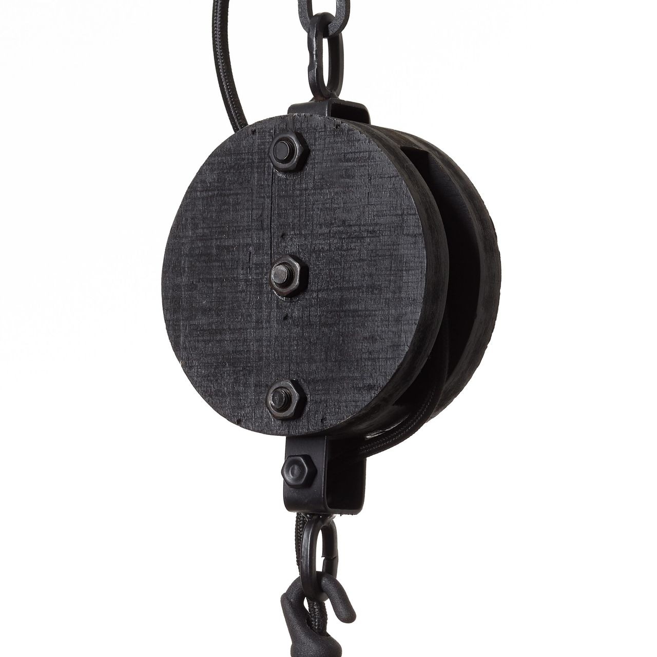 Brilliant Pendelleuchte »Matrix Nature«, 1 flammig, Leuchtmittel E27 | ohne Leuchtmittel, Hängelampe 34cm antik holz/schwarz korund
