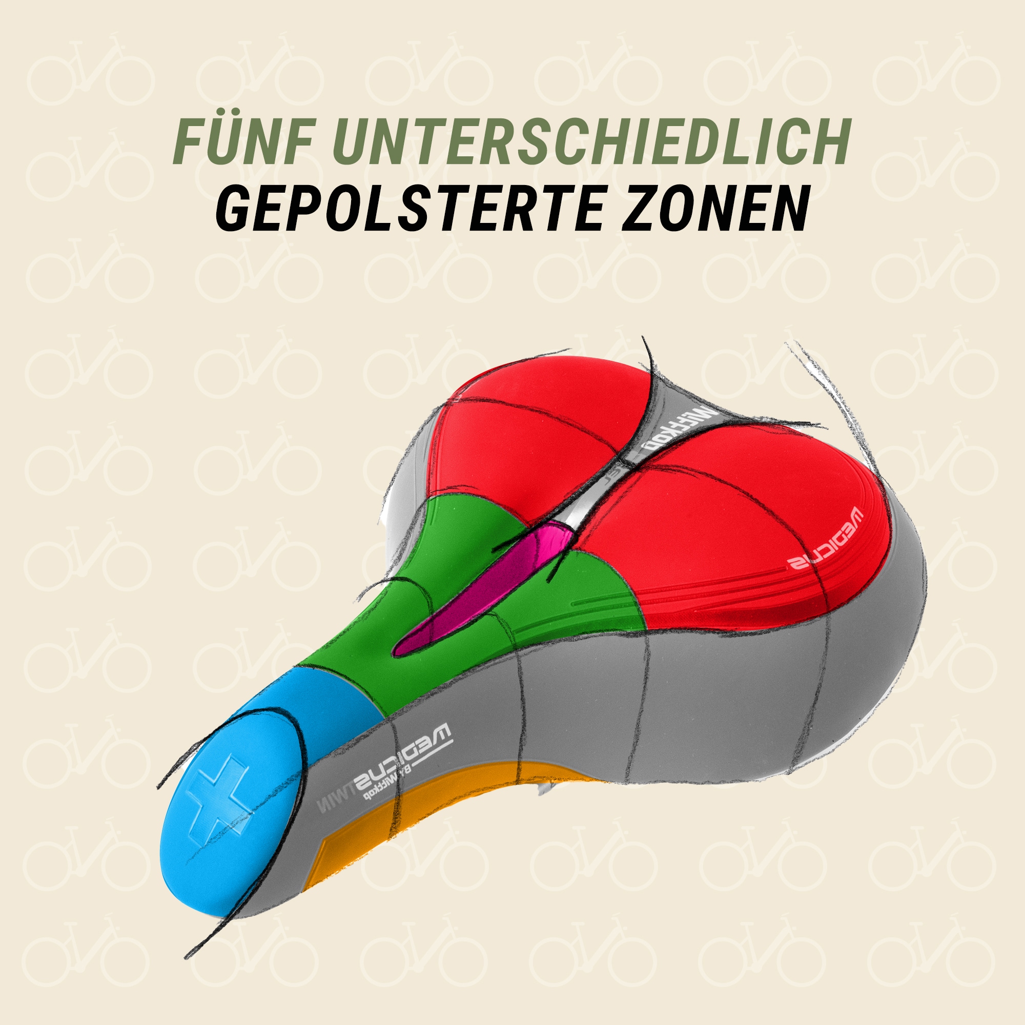 MEDICUS Fahrradsattel »Gesundheitssattel«
