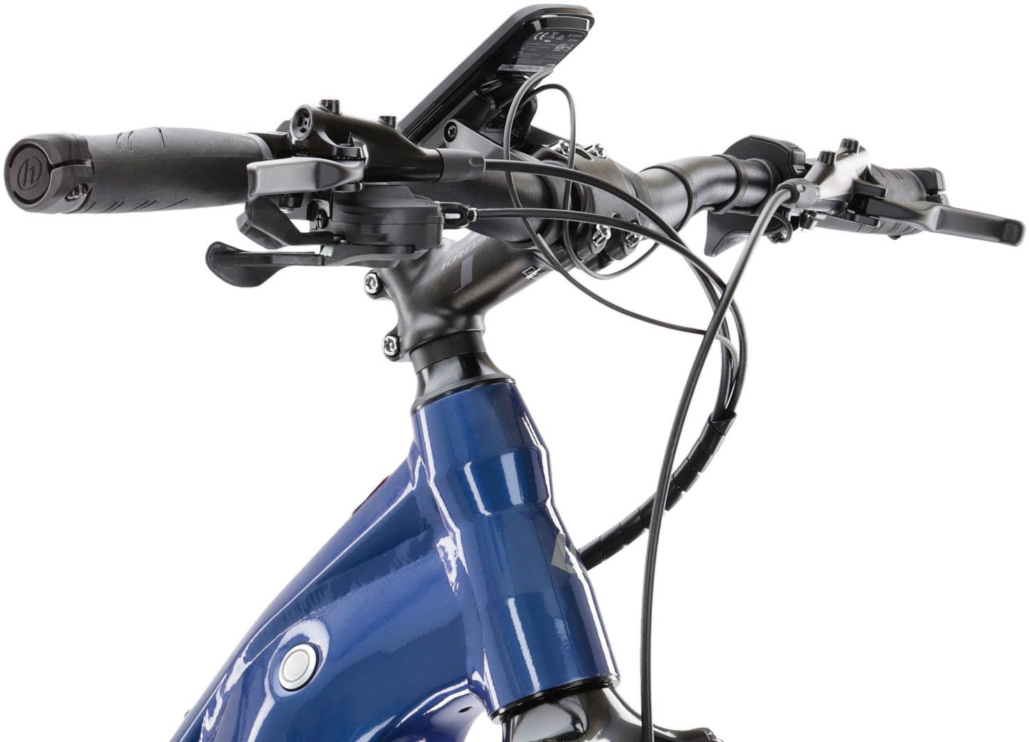Kross E-Bike »E-Crossrad Evado Hybrid 6.0 28 Zoll blau«, 10 Gang, Shimano, DEORE XT T8000, Mittelmotor 250 W