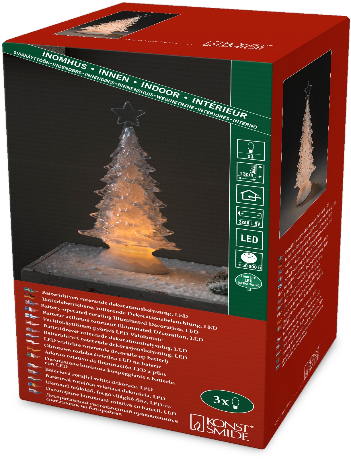 »Acryl, kaufen Baum LED cm Höhe Weihnachtsdeko«, | ca. BAUR 30 rotierend, KONSTSMIDE