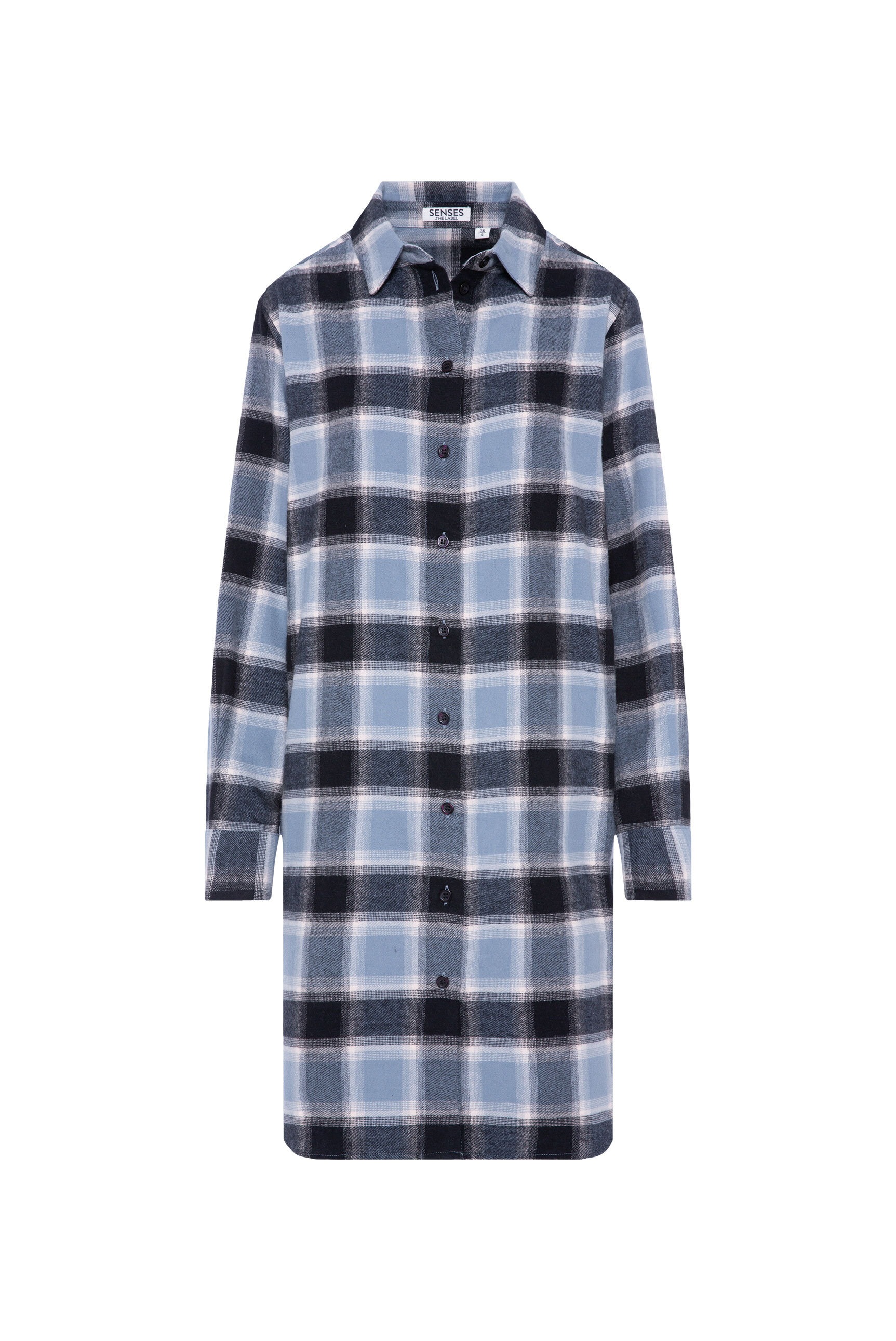 SENSES.THE LABEL Karokleid Ohne Taschen aus Baumwolle günstig online kaufen