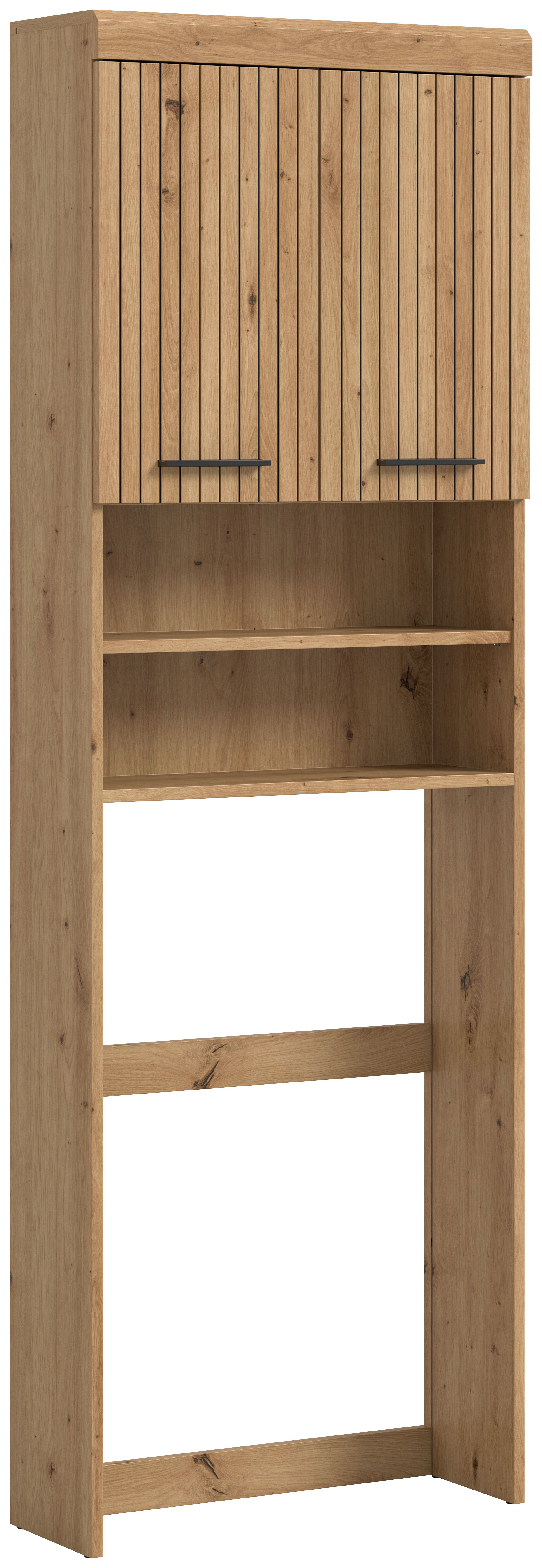 welltime "SIENA, Breite 63cm, für Waschmaschine & Trockner, 2 Türen, MDF-Front" TOPSELLER, in verschiedenen Farben, Überbauschrank, Umbauschrank, Badschrank