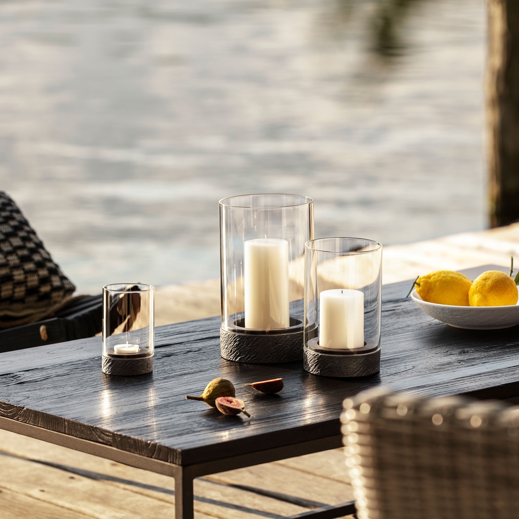 Villeroy & Boch Windlicht »Windlicht Manufacture Rock Home 20 cm schwarz«