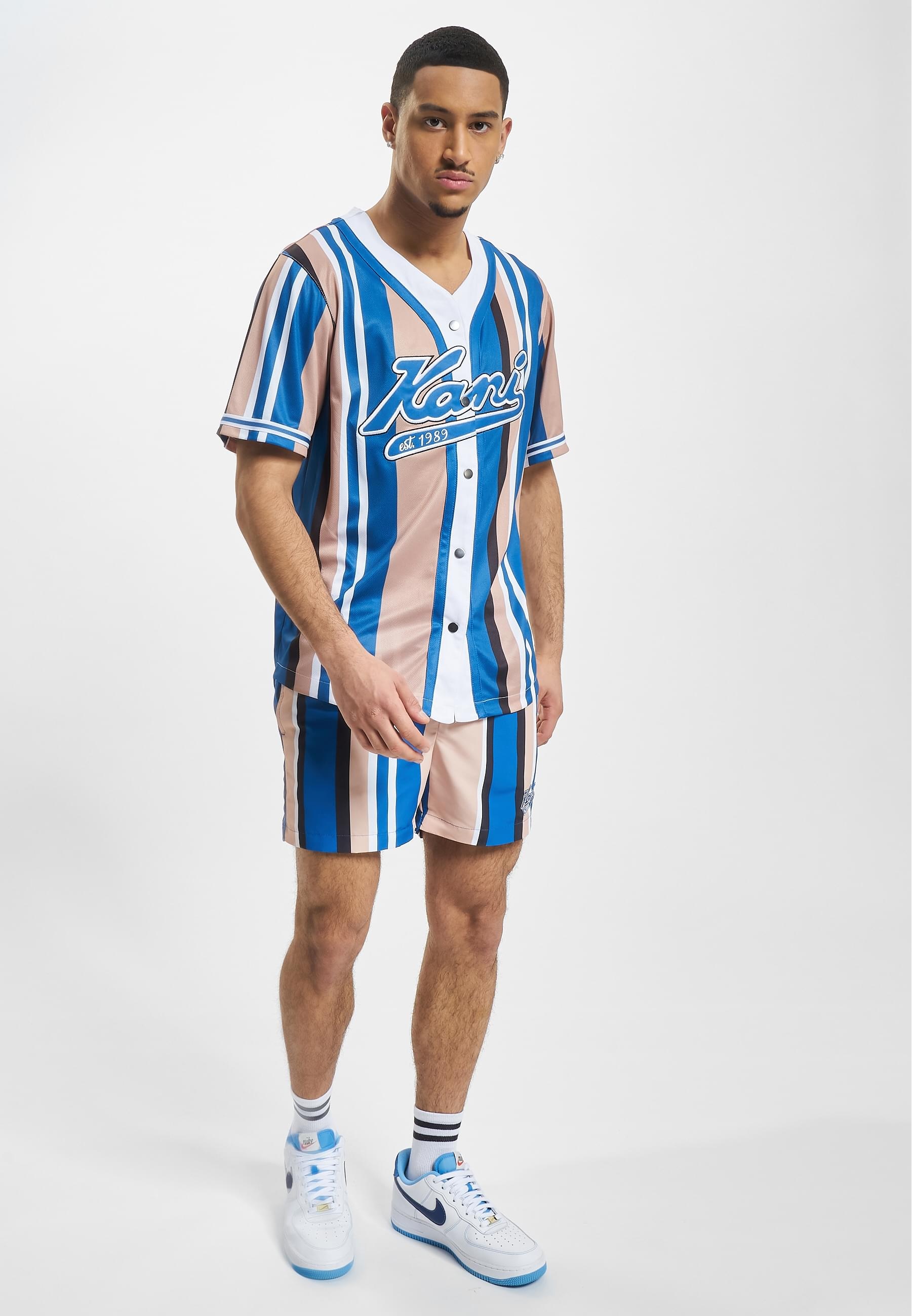 Karl Kani T-Shirt »Karl Kani Herren KM232-010-2 KK Varsity Striped Baseball Shirt«, (1 tlg.)