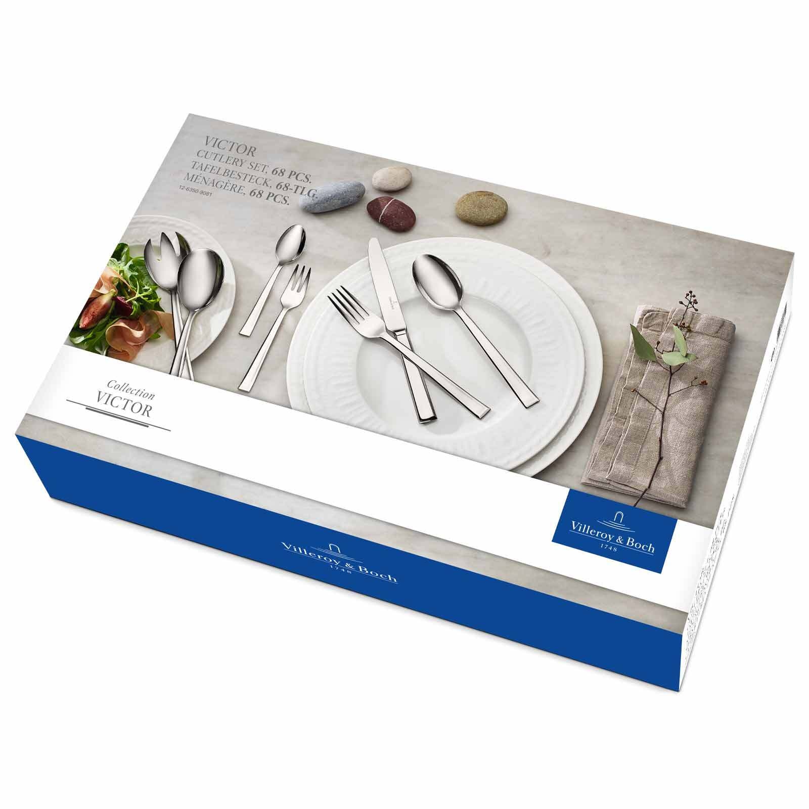 Villeroy & Boch Besteck-Set »Tafelbesteck Victor 68er Set silber«