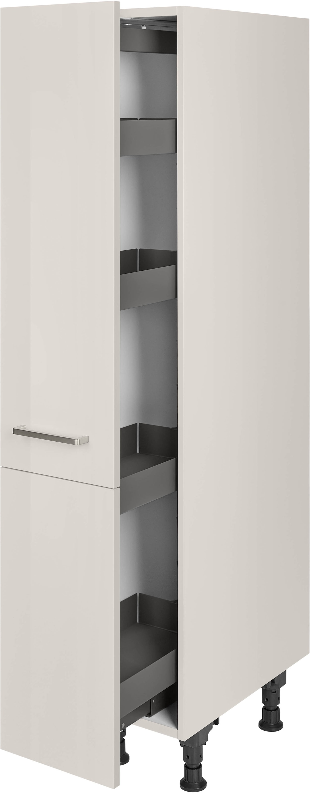 nobilia® Apothekerschrank »"Flash", mit 4 Einhängekörben, Breite 30 cm, Höhe 167,8 cm,«, vormontiert, Ein- und Auszugsdämpfung SoftStoppPro