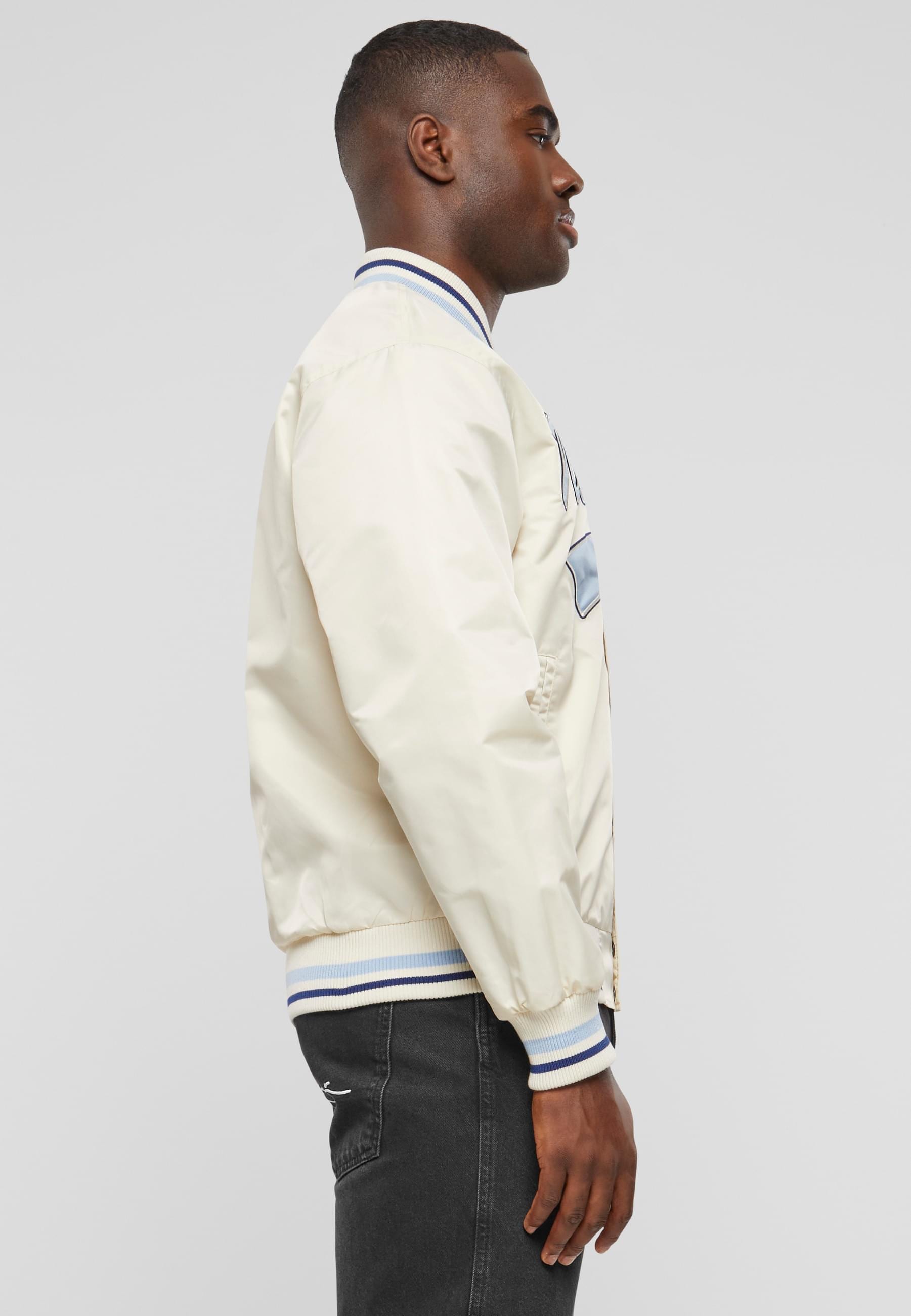 Karl Kani Allwetterjacke »Karl Kani Herren KU242-011-1 Varsity Bowling Jacket«, (1 St.), ohne Kapuze