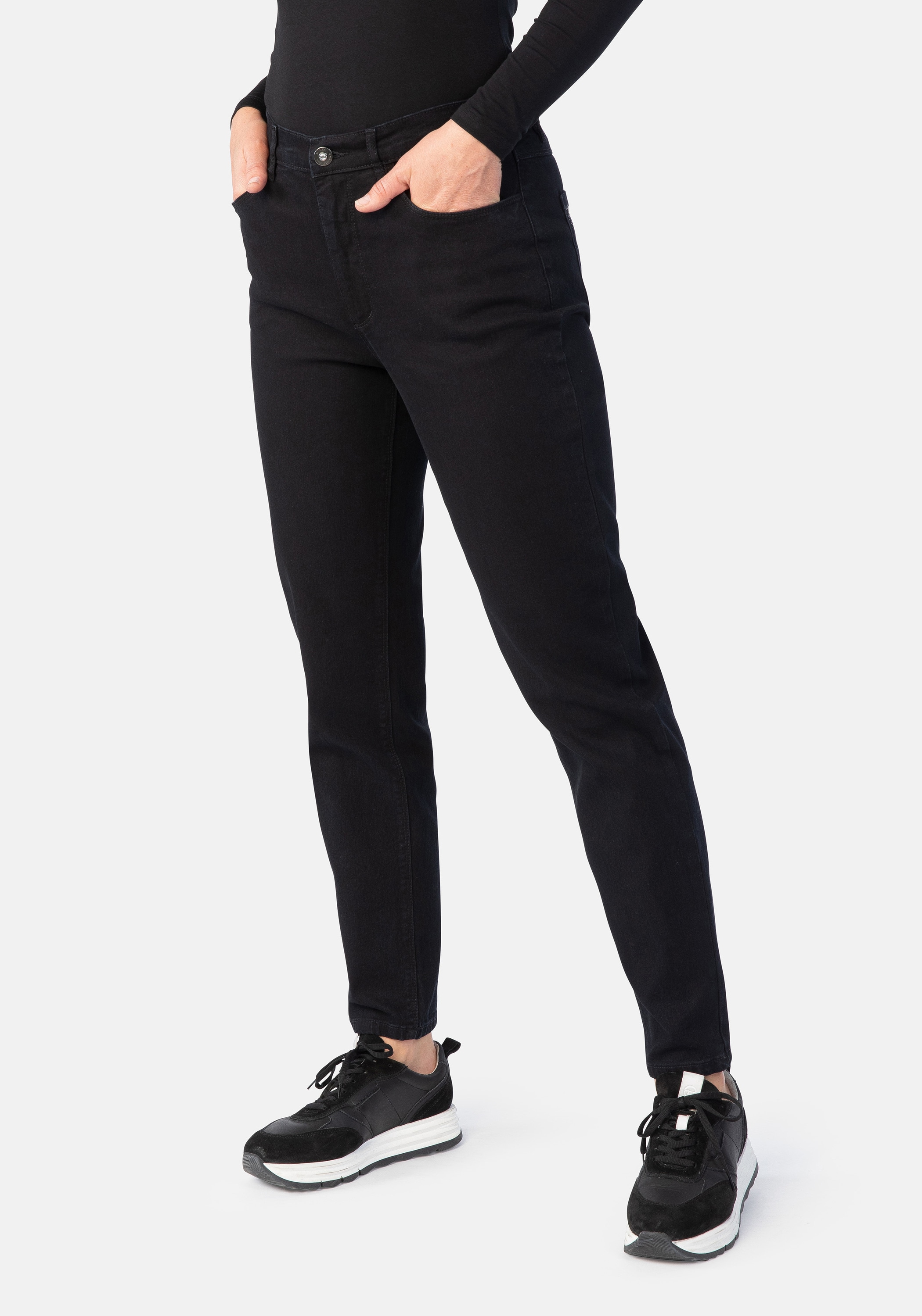 STOOKER WOMEN 5-Pocket-Jeans "Nizza Denim Tapered Fit", Tapered Fit Casual günstig online kaufen