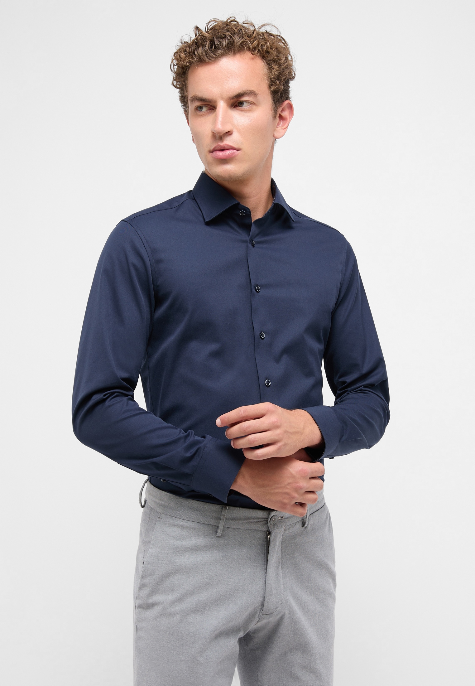 Eterna Langarmhemd "SLIM FIT" NON IRON (bügelfrei) günstig online kaufen
