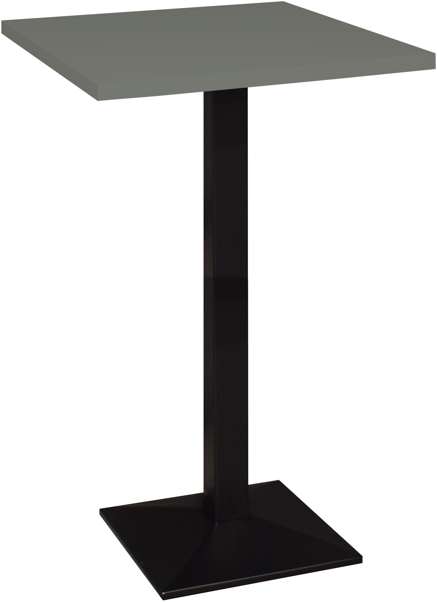 Mäusbacher "Big Bistro Metall" Quadrat-Säulengestell, eckige Platte BHT 70x105x70 cm
