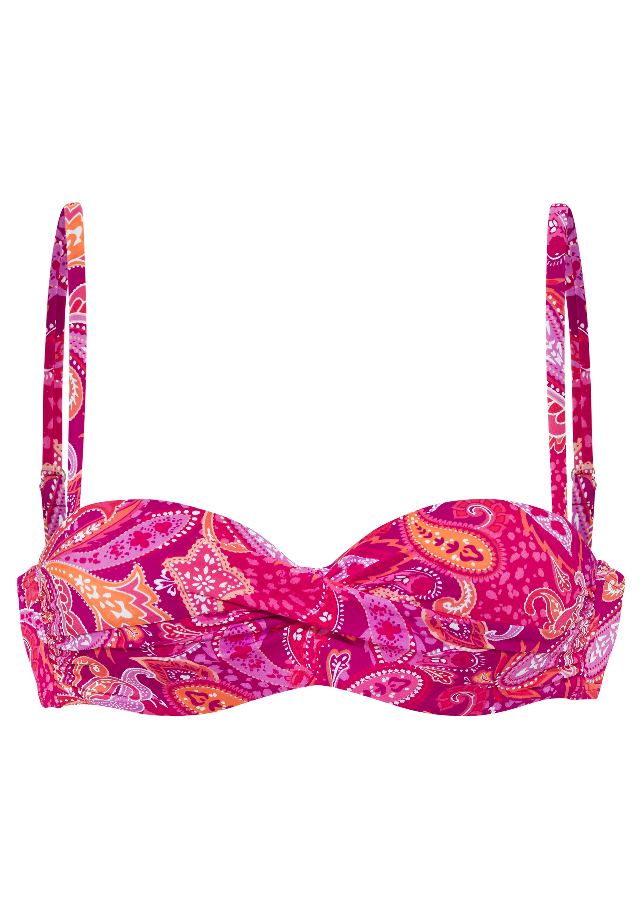 Vivance Bügel-Bandeau-Bikini-Top "Pretty", mit modischem Paisleymuster und günstig online kaufen