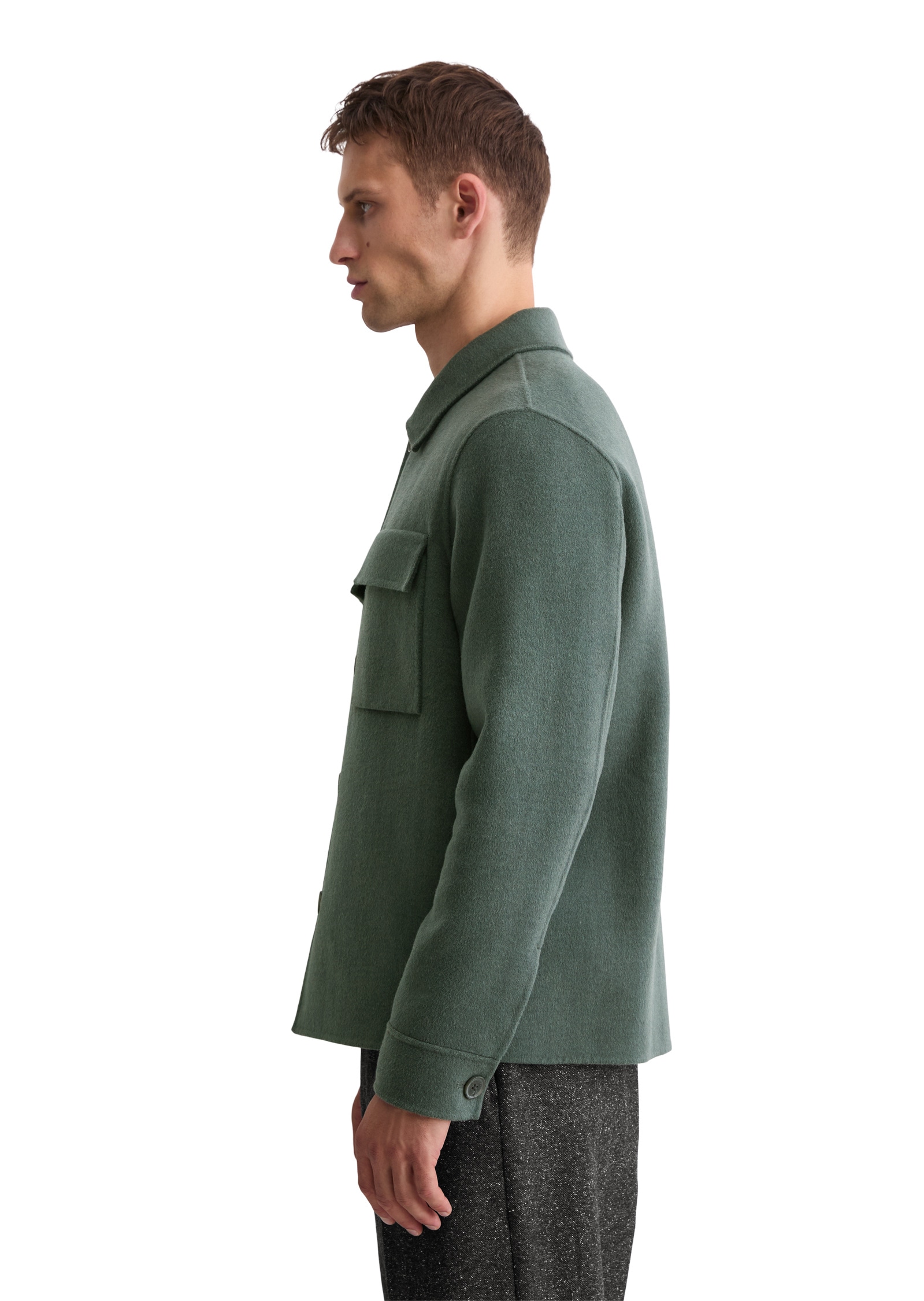 Marc O'Polo Outdoorjacke »aus hochwertigem Schafwoll-Mix«, ohne Kapuze