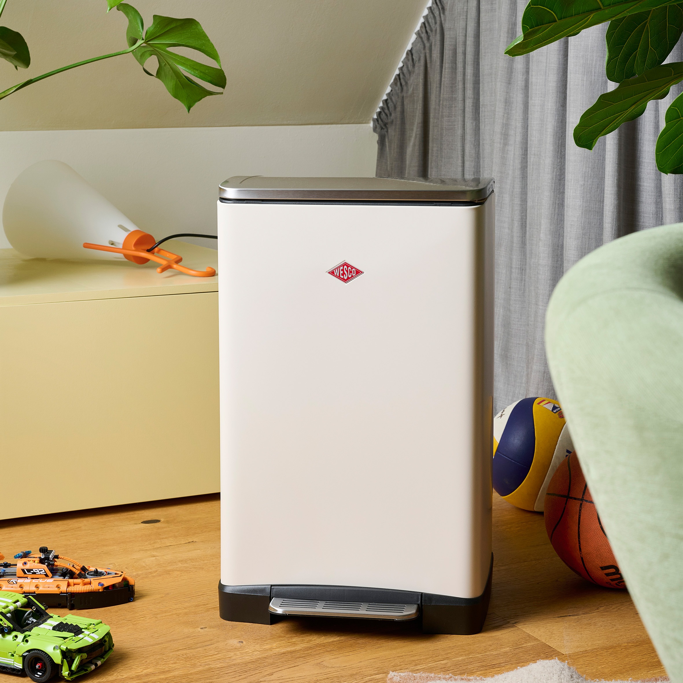 WESCO Mülltrennsystem "Big Double Boy Abfallsammler mit Dämpfer" 2 Behälter günstig online kaufen