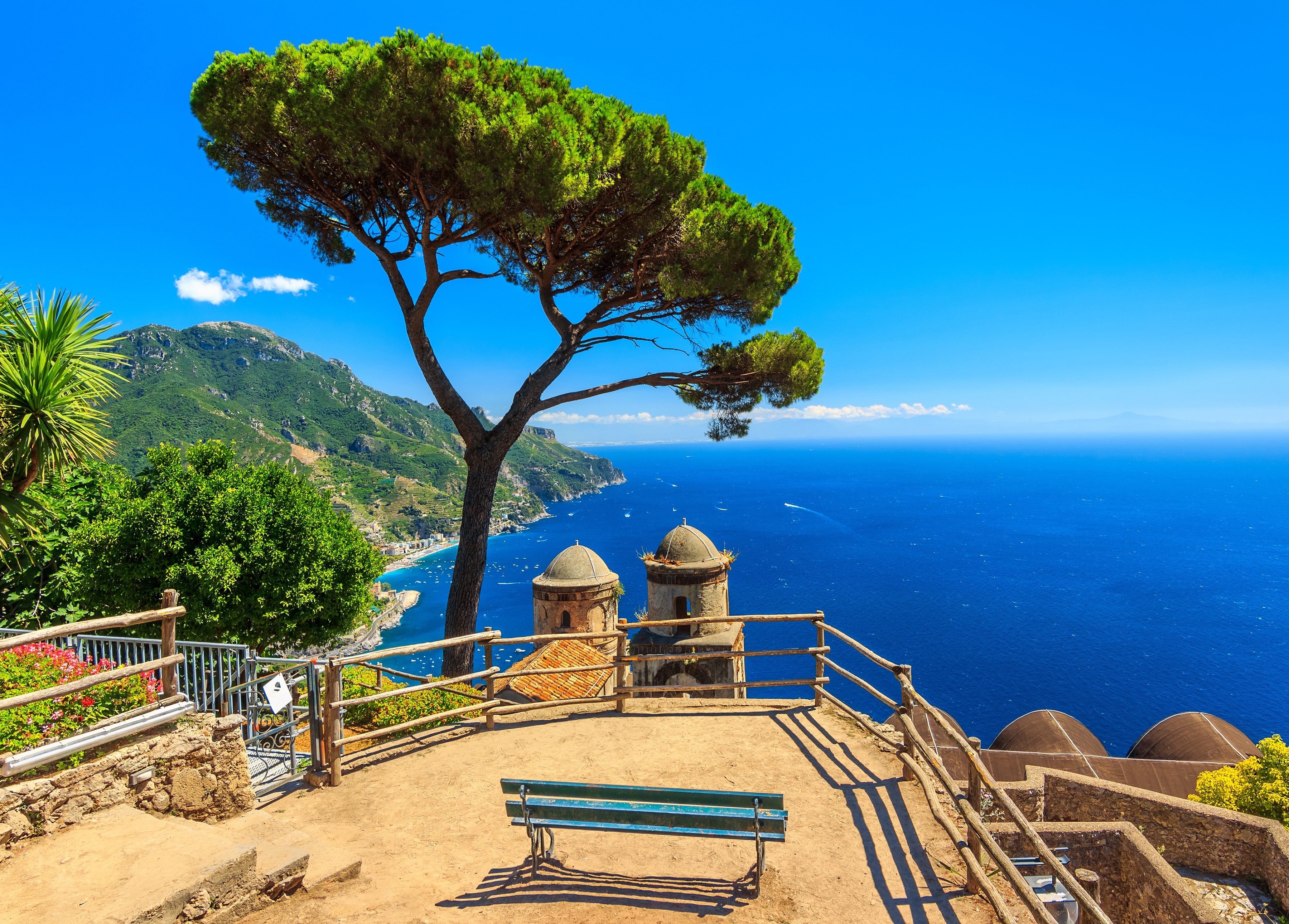 Papermoon Fototapete "Panorama Ravello Amalfi" glatt