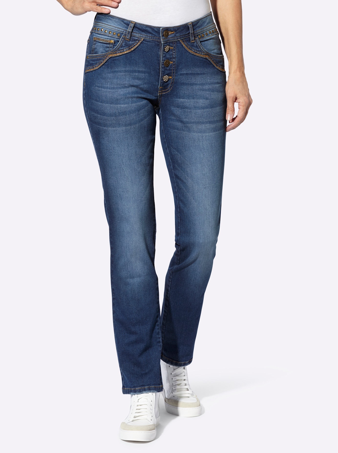 Inspirationen 5-Pocket-Jeans, (1 tlg.) günstig online kaufen