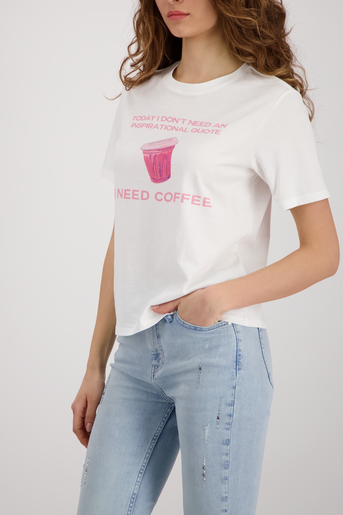 Monari T-Shirt "Shirt Coffee to go" Regular fit mit Print günstig online kaufen