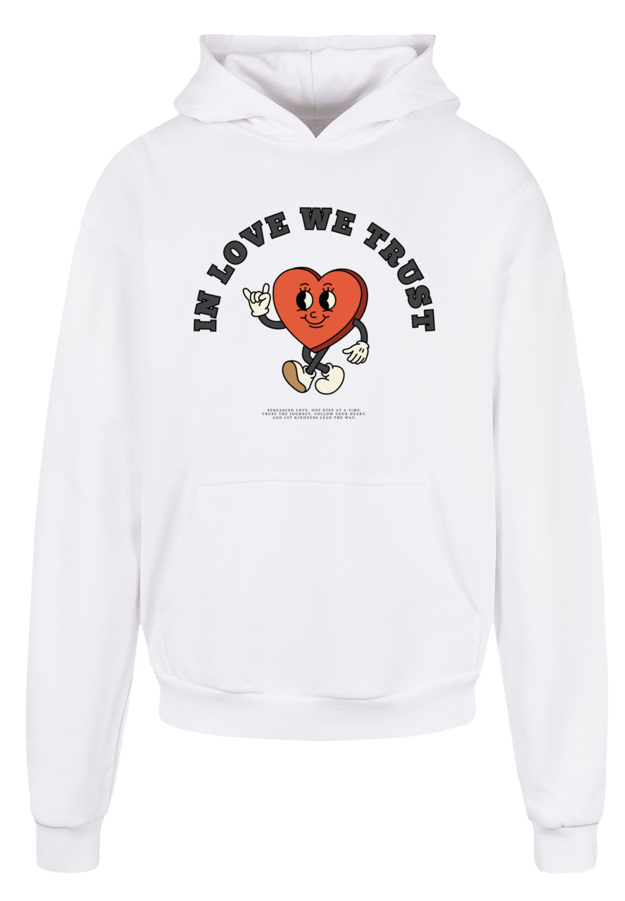 F4NT4STIC Kapuzenpullover »In Love We Trust Valentinstag Streetwear«, Premium Y2K Streetwear