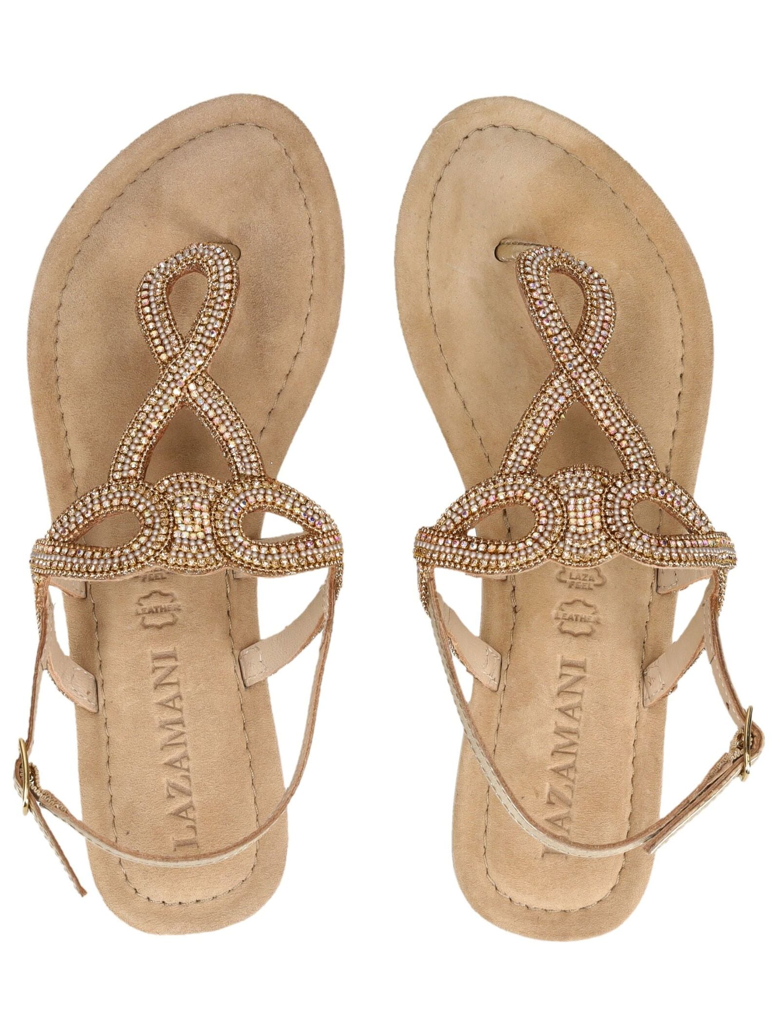 Lazamani Zehentrenner »Lazamani Sandalen Leder/Textil«