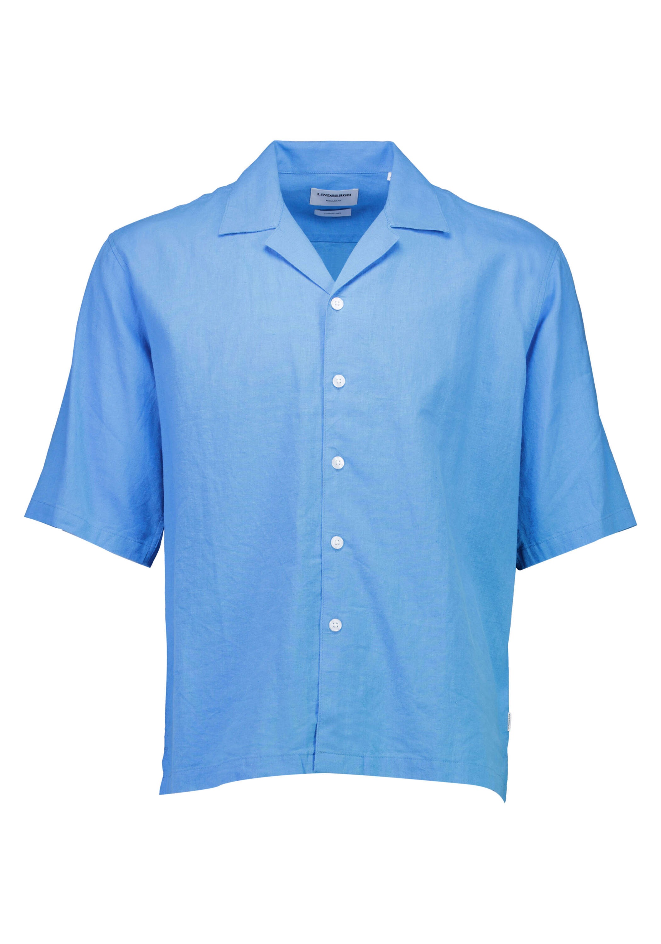 LINDBERGH Leinenhemd "Leinenhemd (Kurzarm) Cropped, Regular Box Fit"
