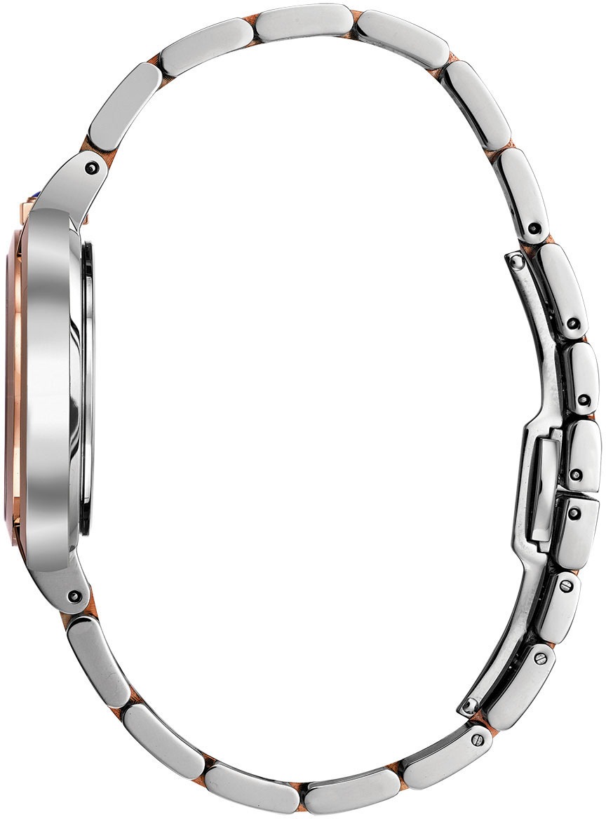 Bulova Quarzuhr »Rubaiyat«, Armbanduhr, Damenuhr, Edelstahlarmband, analog, Diamant