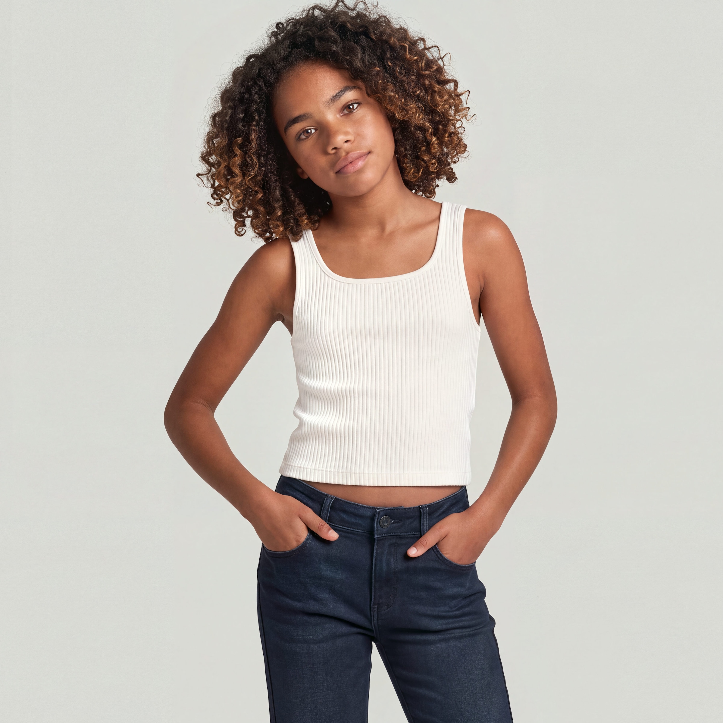 G-STAR Crop-Top »KIDS, NORDIC TOP SL 2-PACK G« Packung, 2 in gerippter Struktur, Slim Fit