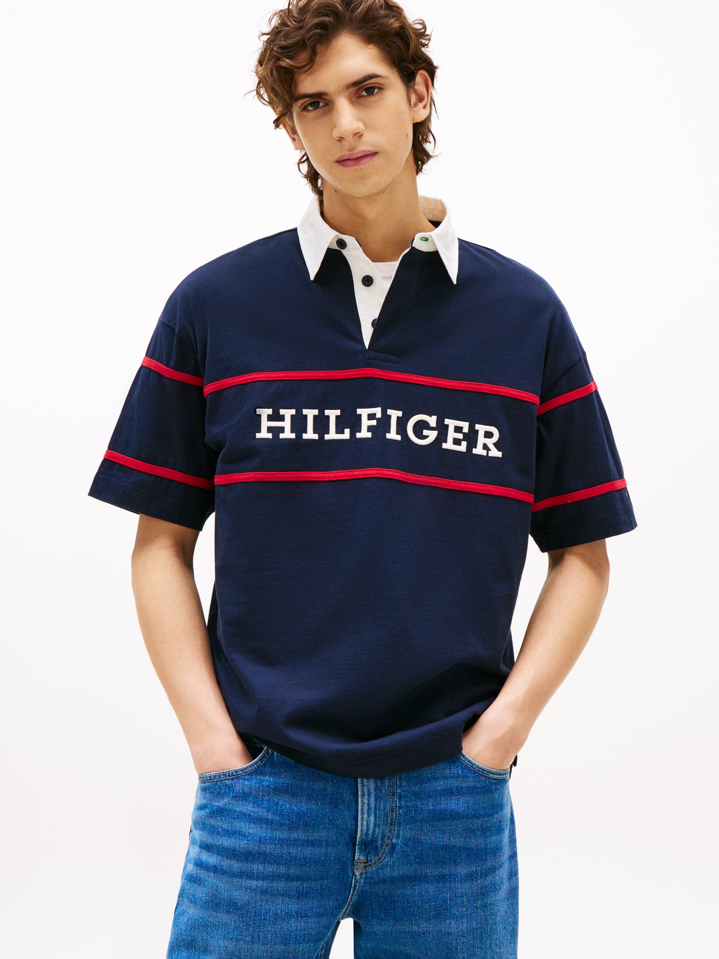 Tommy Hilfiger Rugbyshirt "AMERICANA COLOURBLOCK SS RUGBY" günstig online kaufen
