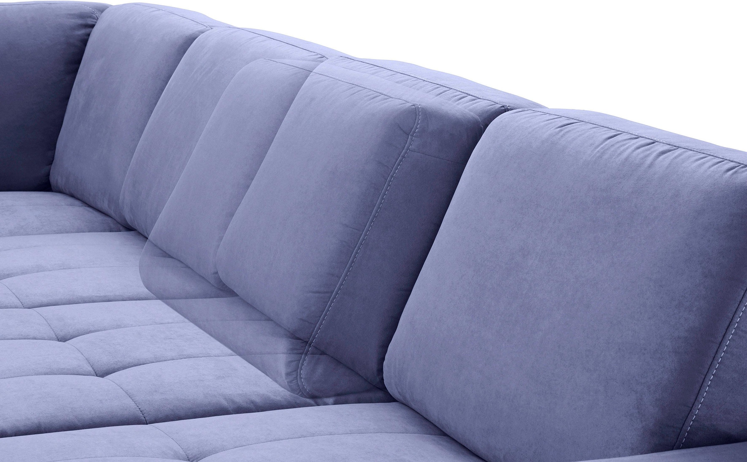 sit&more Wohnlandschaft »Santorini U-Form«, mit Federkern und Sitztiefenverstellung, wahlweise mit Bettfunktion