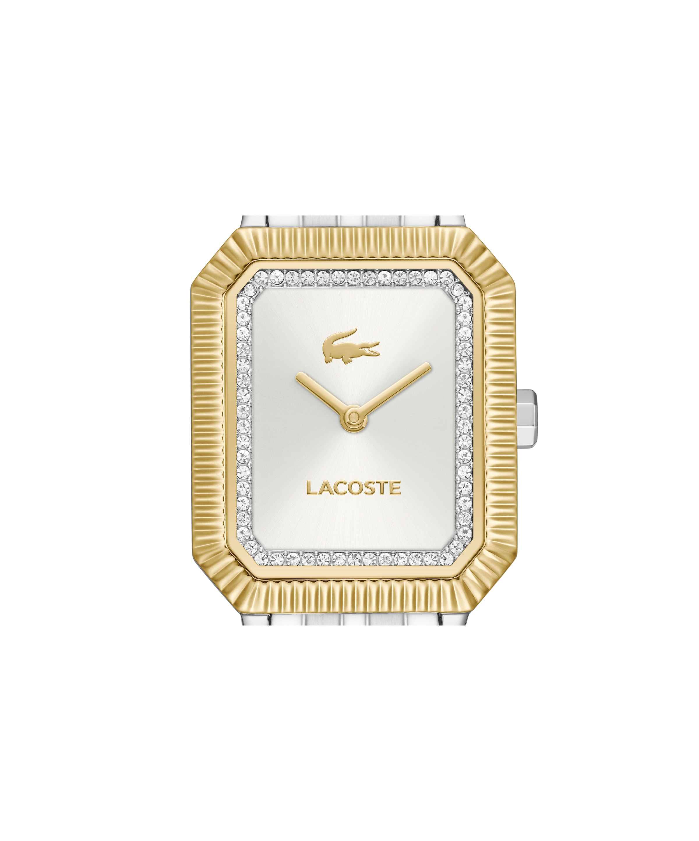 Lacoste Quarzuhr »LACOSTE PARISIENNE« Armbanduhr, Damenuhr, Edelstahlarmband, analog, Glaskristalle