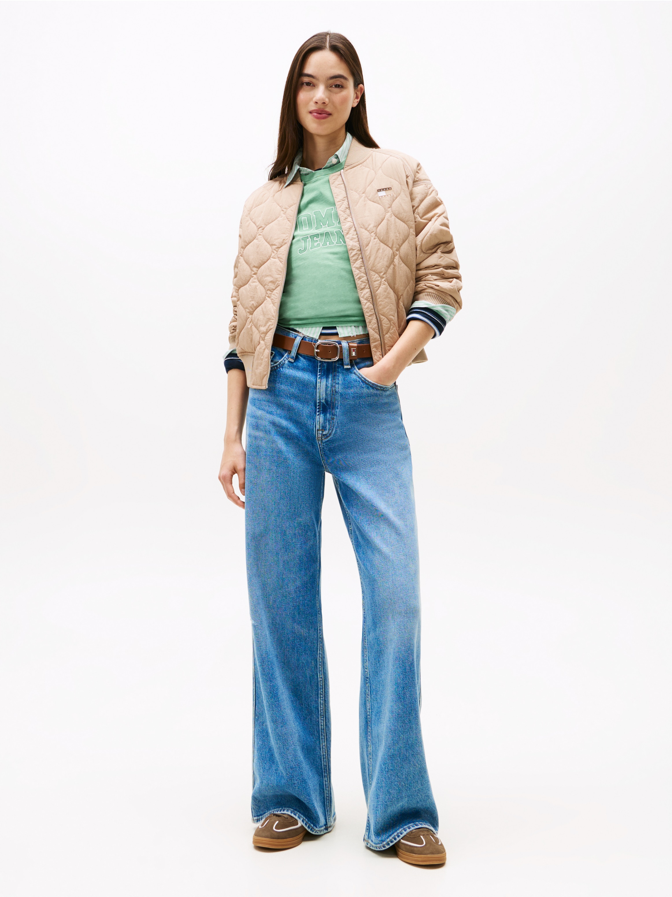 Tommy Jeans Bomberjacke »TJW QUILTED BOMBER«, ohne Kapuze