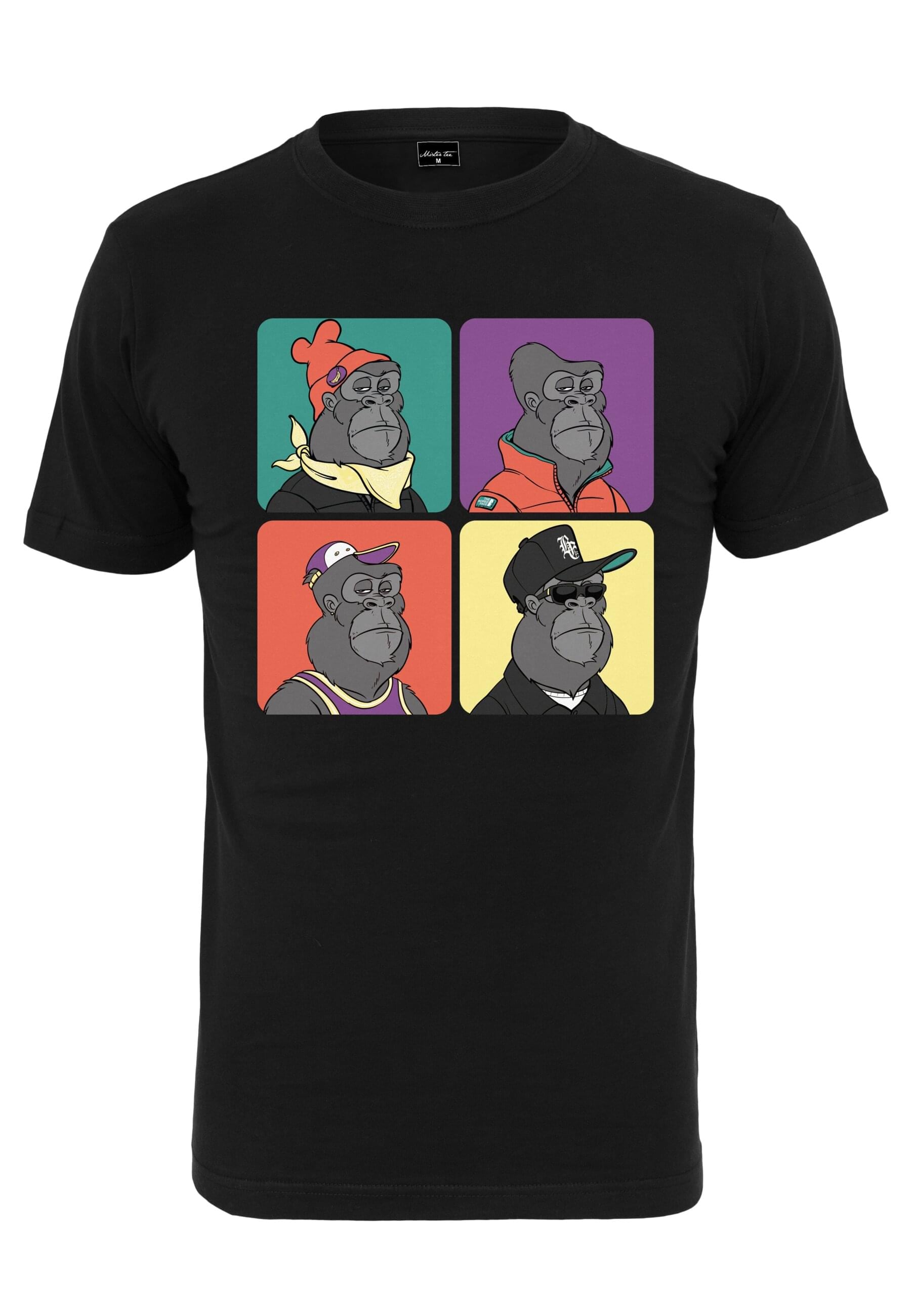 MisterTee Kurzarmshirt "MisterTee Herren Bored Gorilla Multi Tee" 1 Stk. tl günstig online kaufen