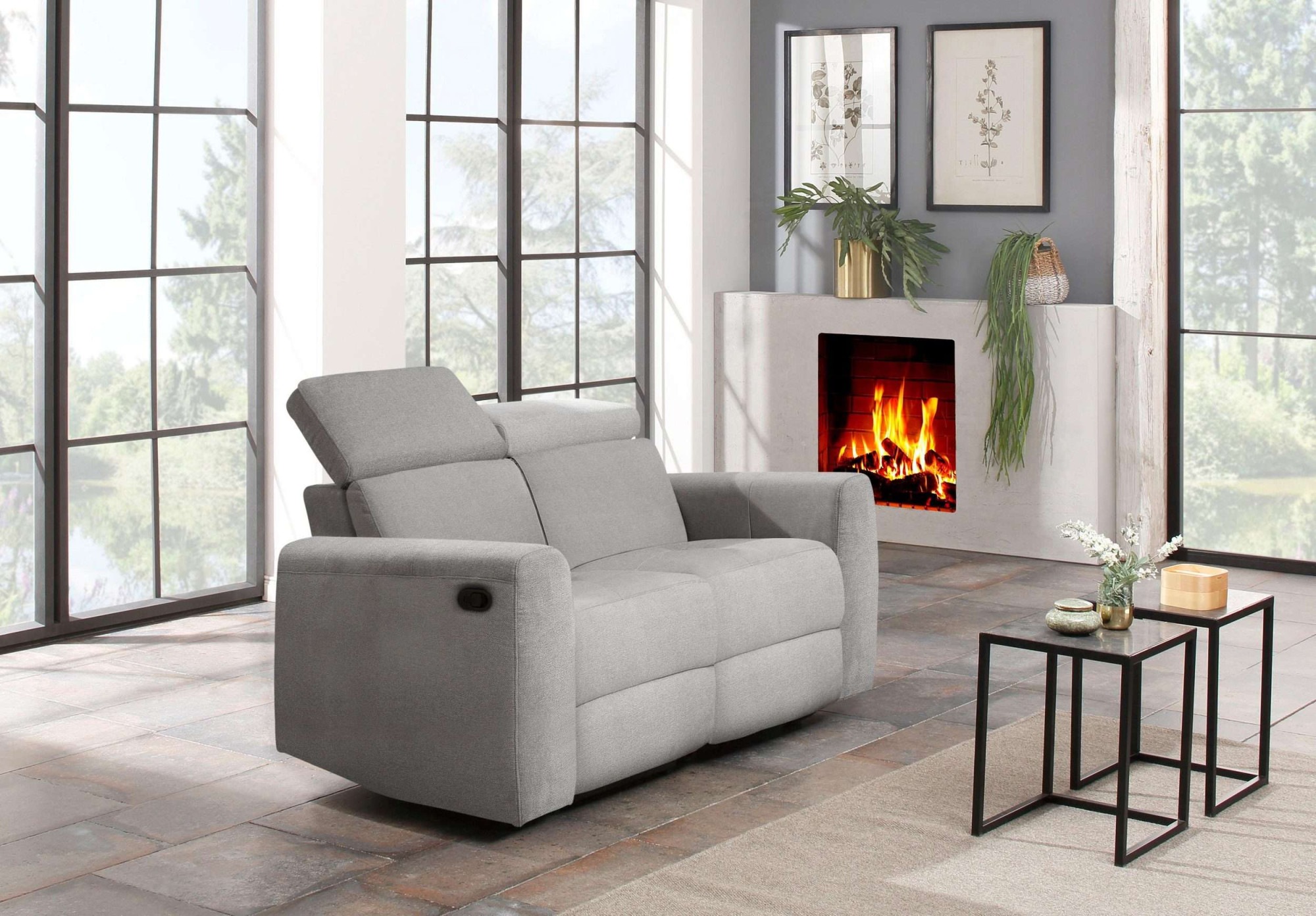 Home affaire 2-Sitzer »Sentrano«, 152 cm, man. o. elektr. Relaxfunktion und USB/Kopfverstellung