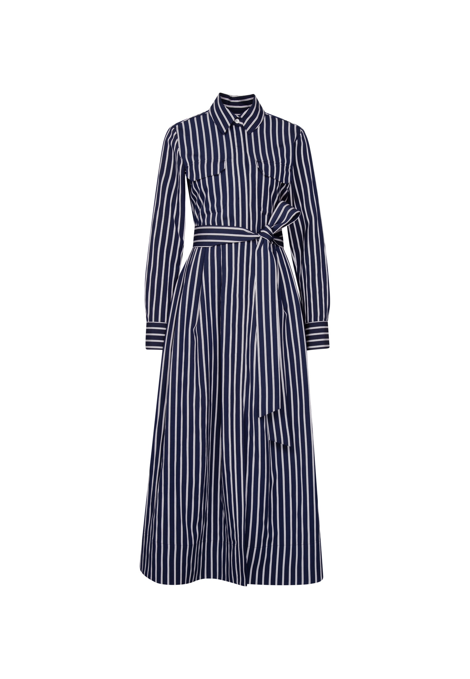 seidensticker Sommerkleid 1/1 Kragen Gestreift