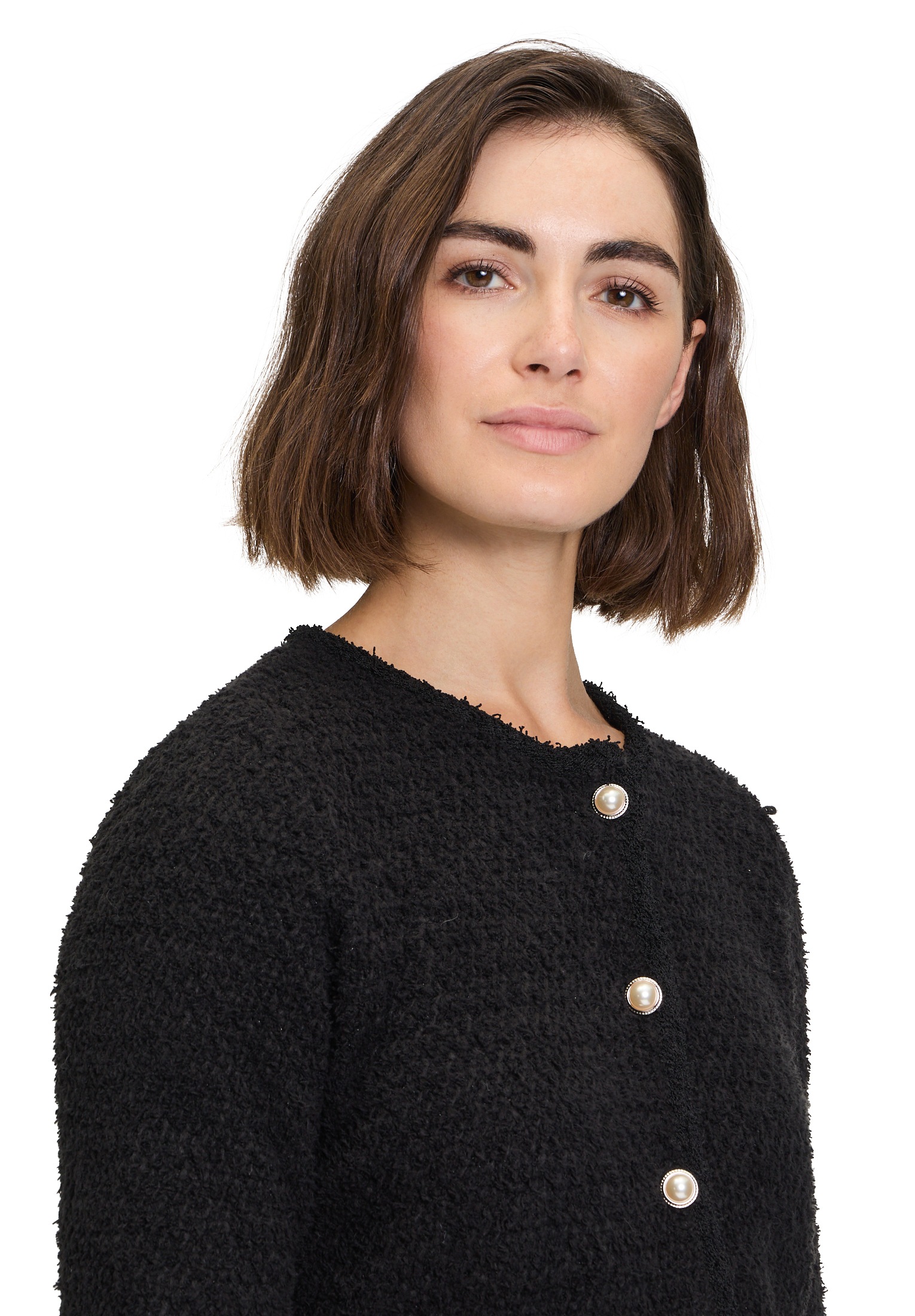 Vera Mont Strickjacke »Vera Mont Strick-Cardigan mit Rundhalsausschnitt«, Struktur