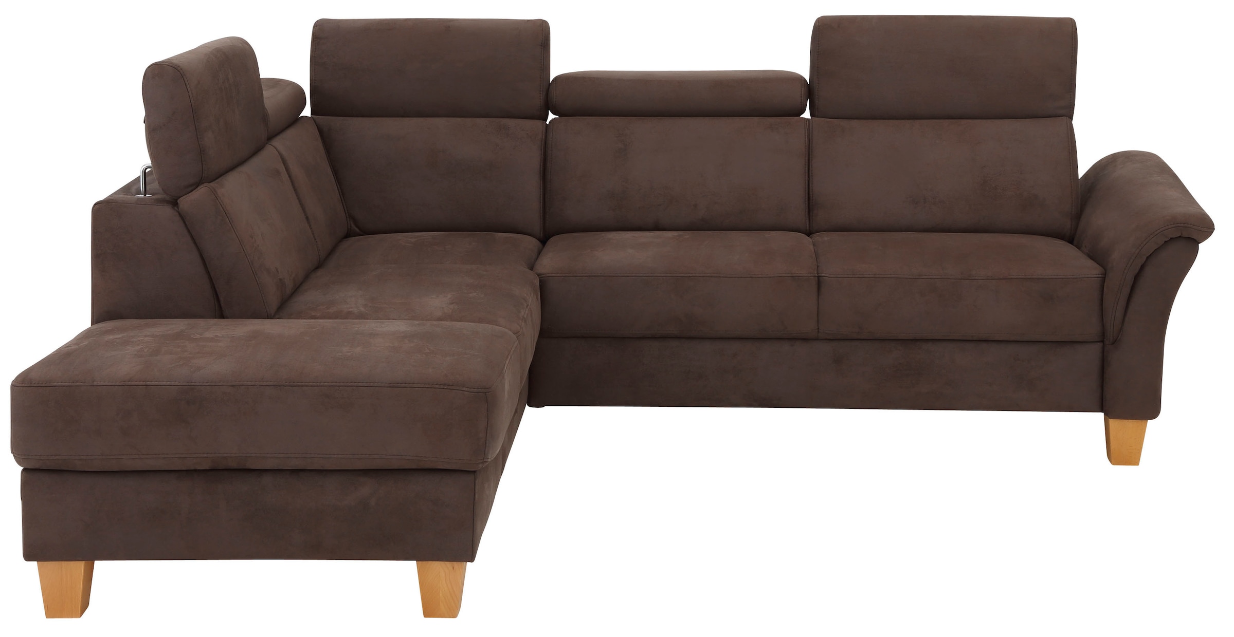 OTTO home Ecksofa "Conville L-Form" Federkern, wahlweise mit Schlaffunktion und Bettkasten bzw. Stauraum